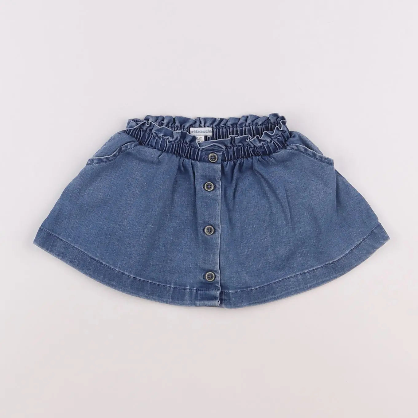 Vertbaudet - jupe bleu - 18 mois