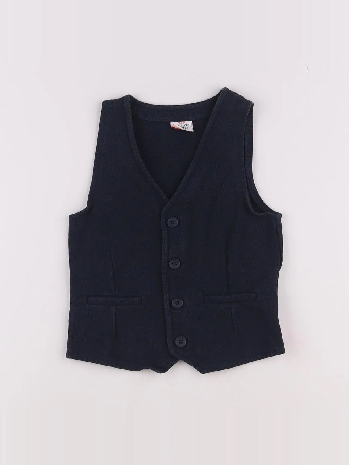 Tape à l'oeil - gilet bleu - 8 ans