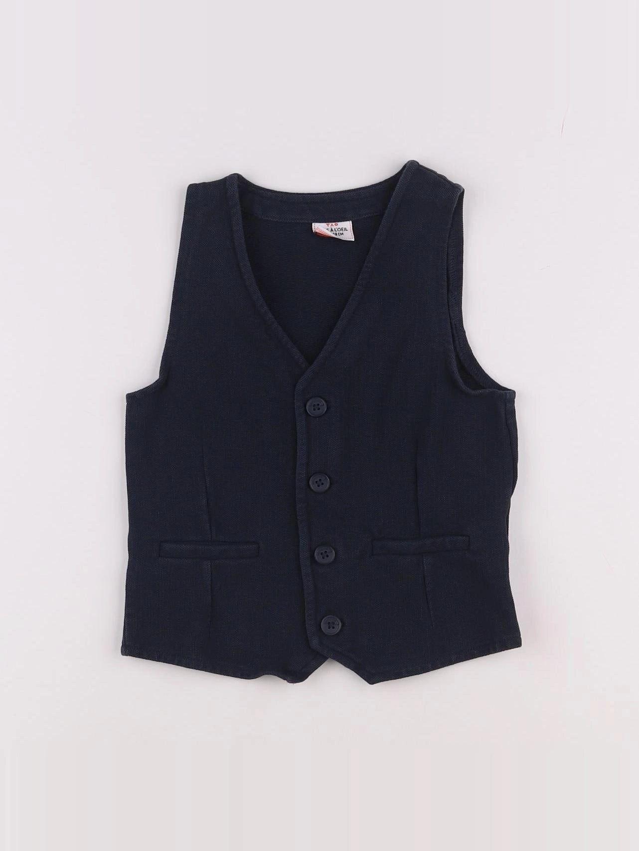 Tape à l'oeil - gilet bleu - 8 ans