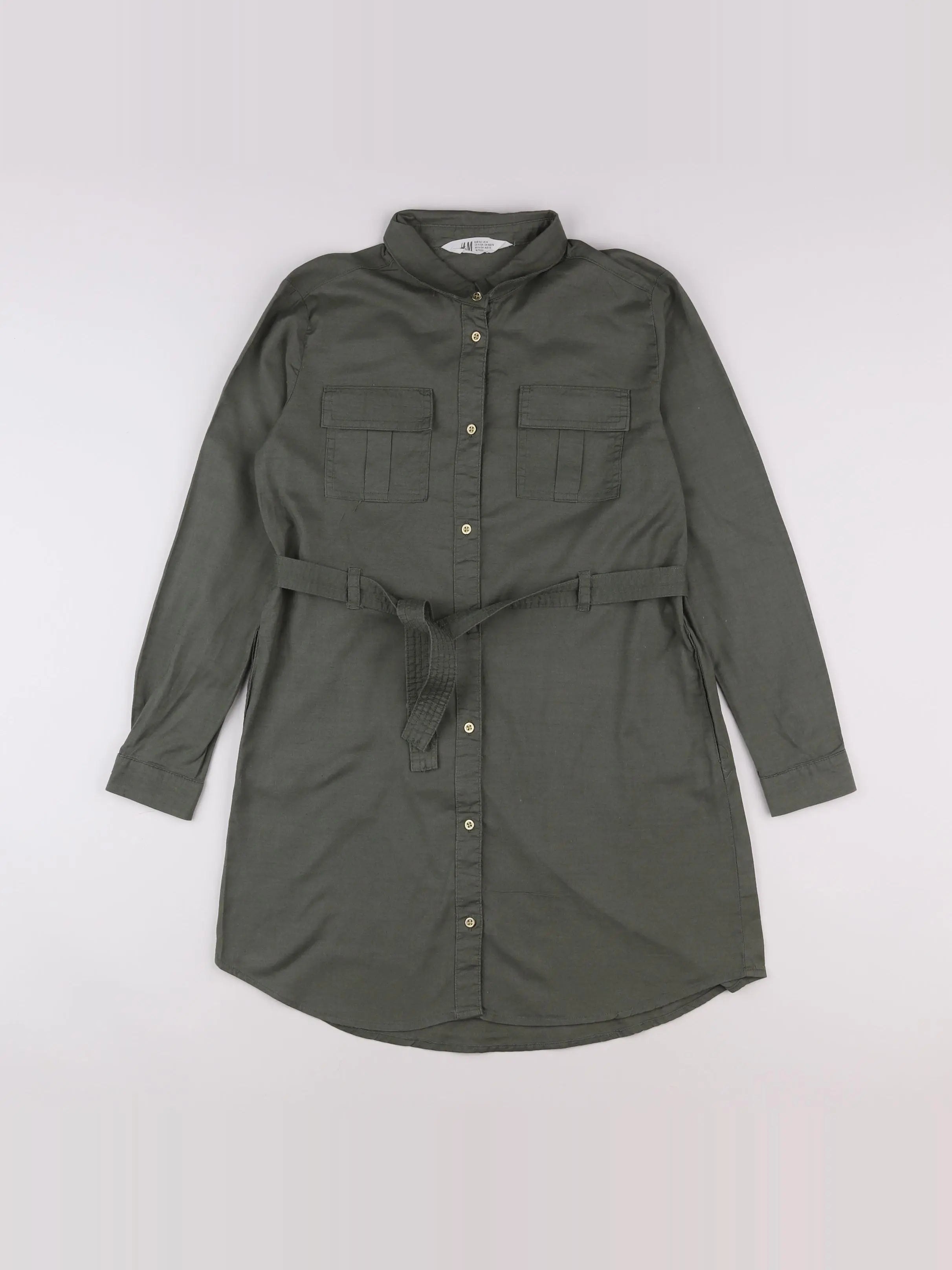 H&M - robe vert - 12 ans