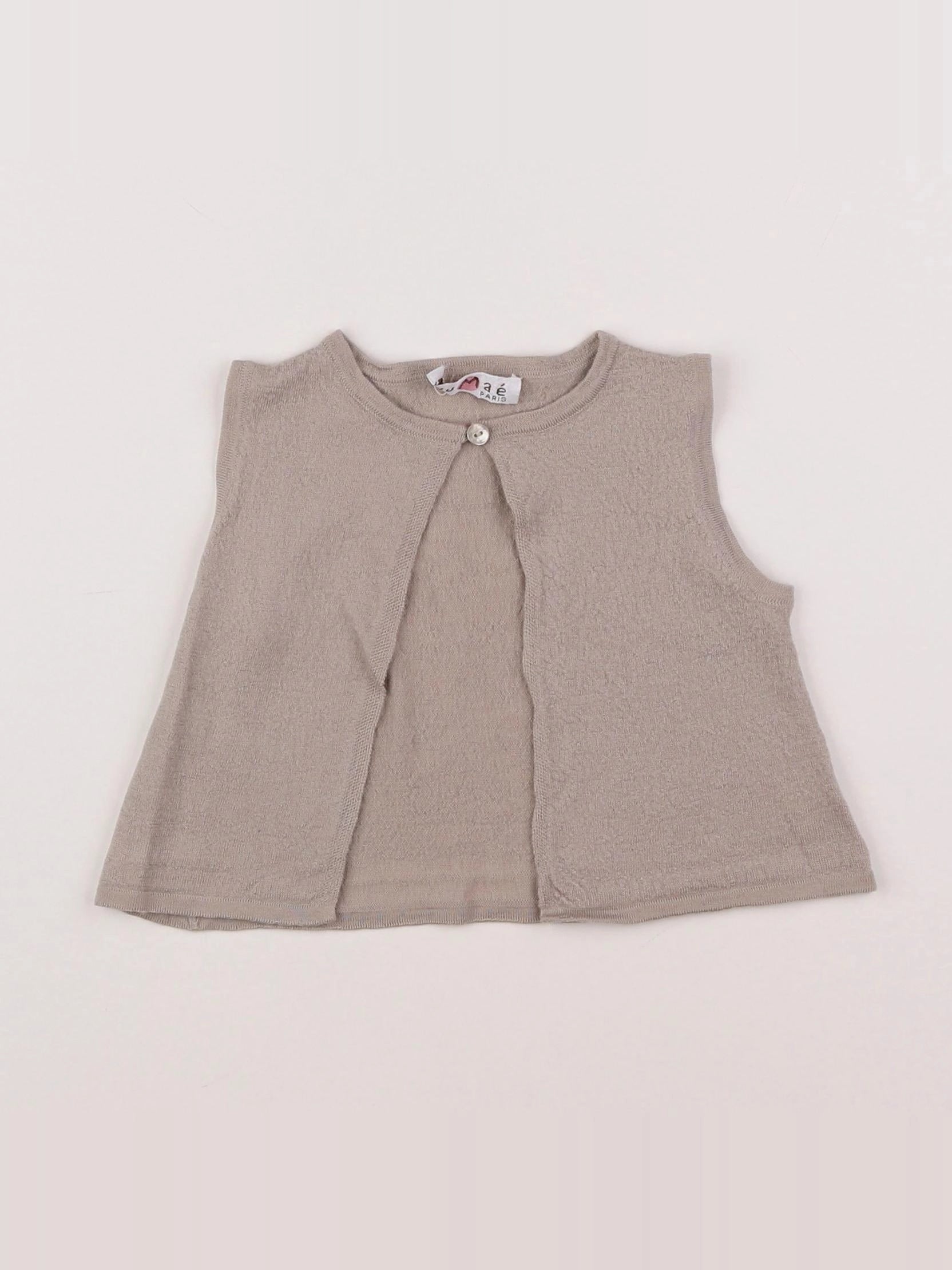 Numae - gilet beige - 9 mois