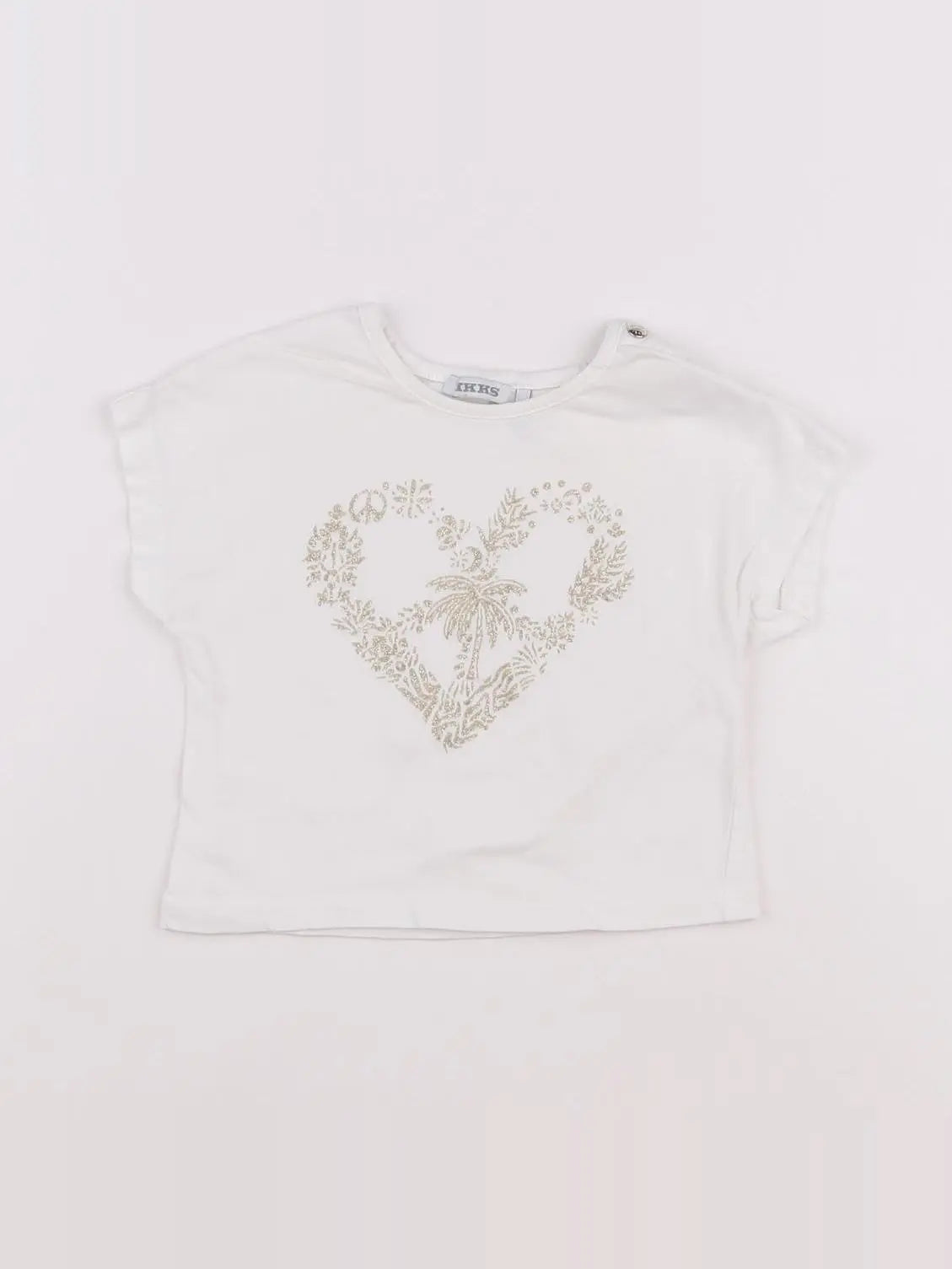 IKKS - tee-shirt blanc - 6 mois