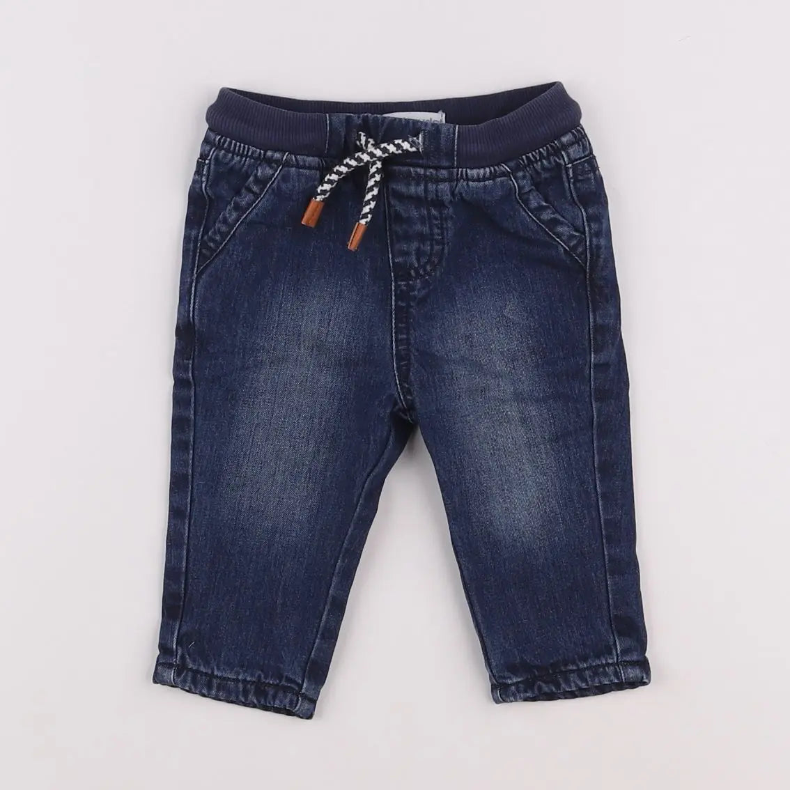 Vertbaudet - pantalon bleu - 6 mois