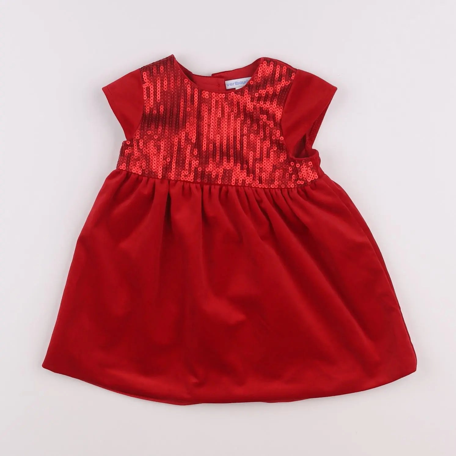 Vertbaudet - robe rouge - 18 mois