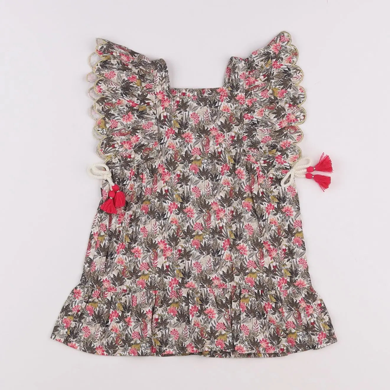 Vertbaudet - robe vert - 6 mois