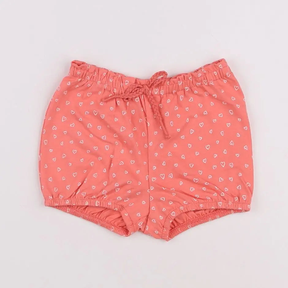 Vertbaudet - short rose - 6 mois