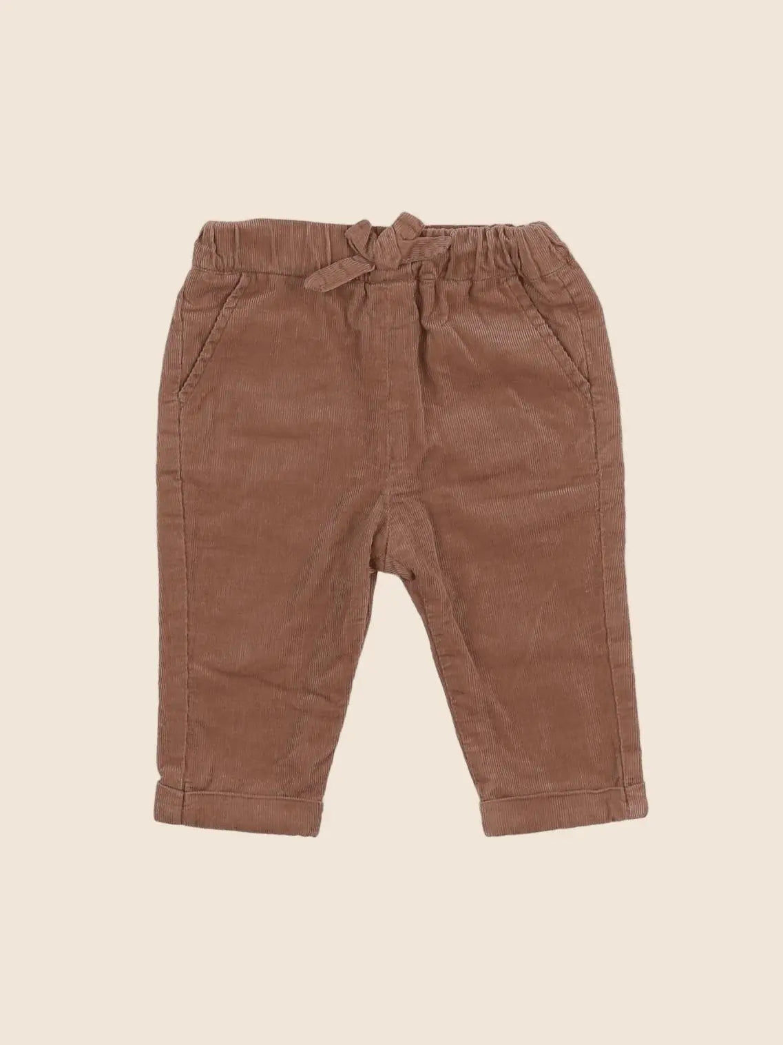 Vertbaudet - pantalon marron - 6 mois