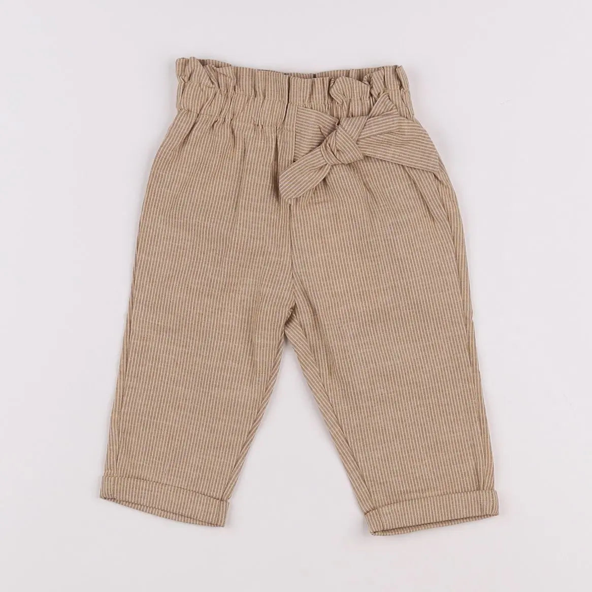 Vertbaudet - pantalon marron - 6 mois
