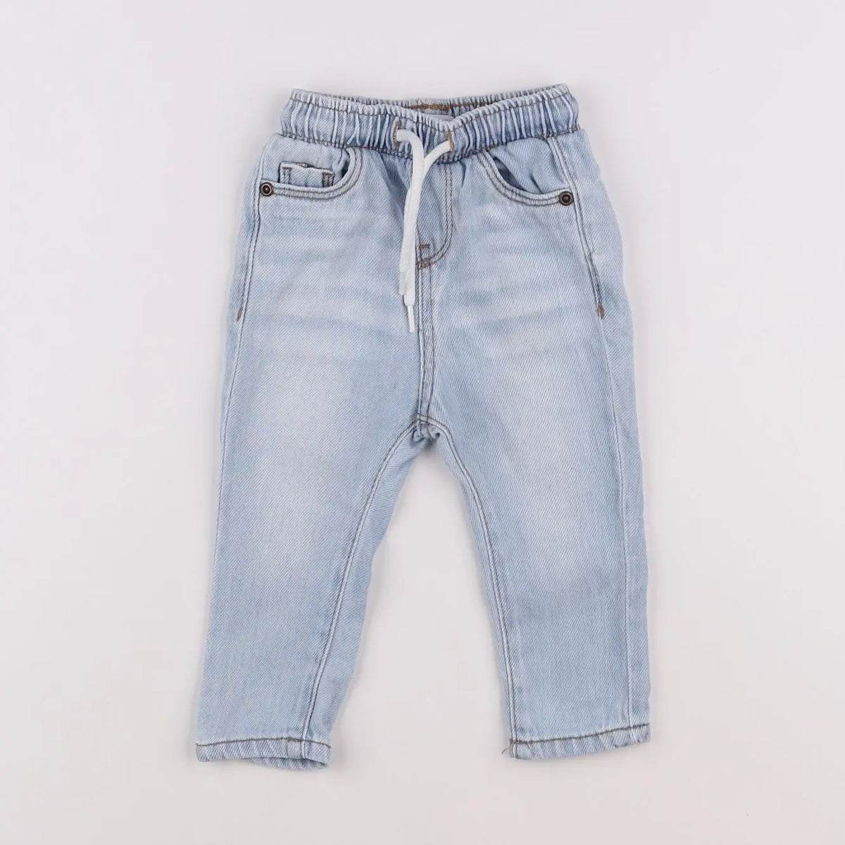 Vertbaudet - pantalon bleu - 6 mois