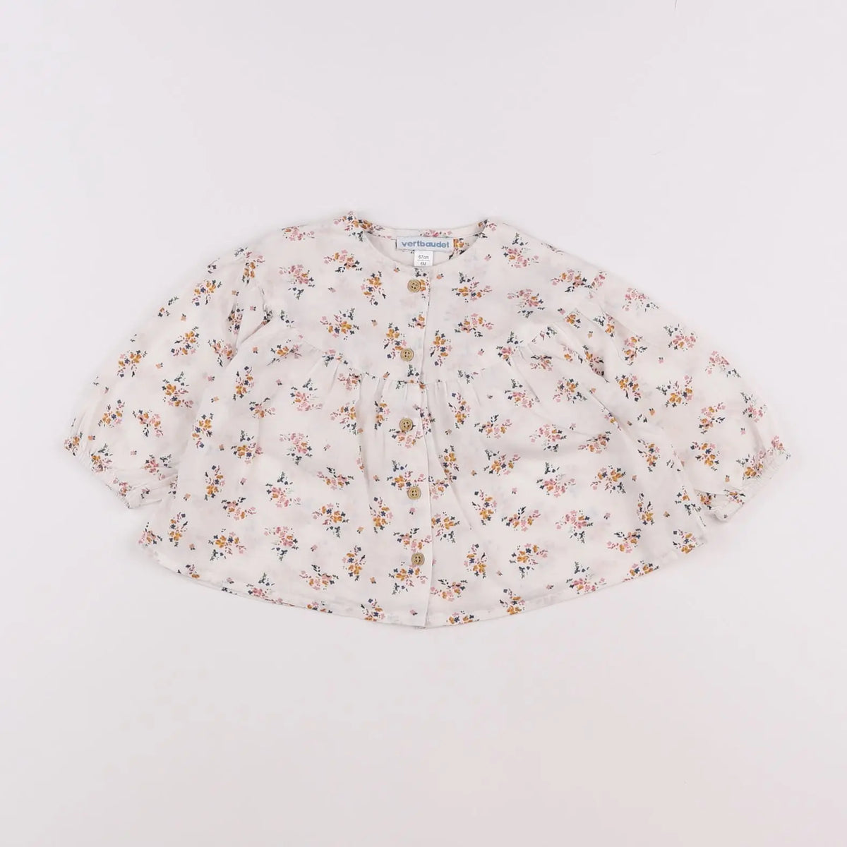 Vertbaudet - blouse beige - 6 mois