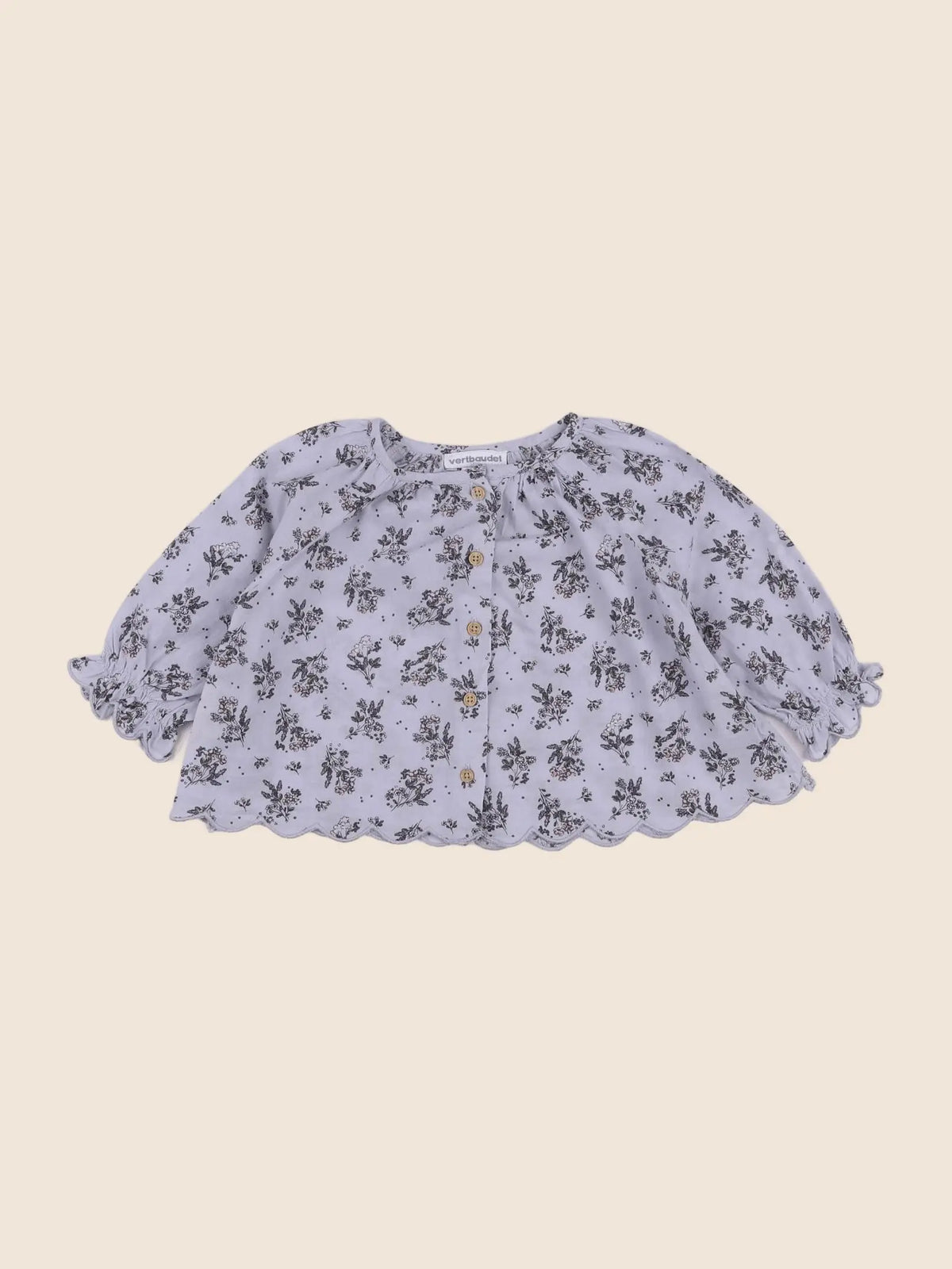 Vertbaudet - blouse bleu - 6 mois