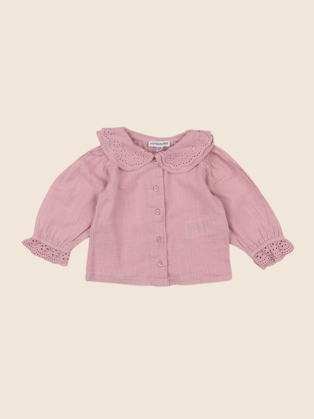 Vertbaudet - blouse rose - 6 mois