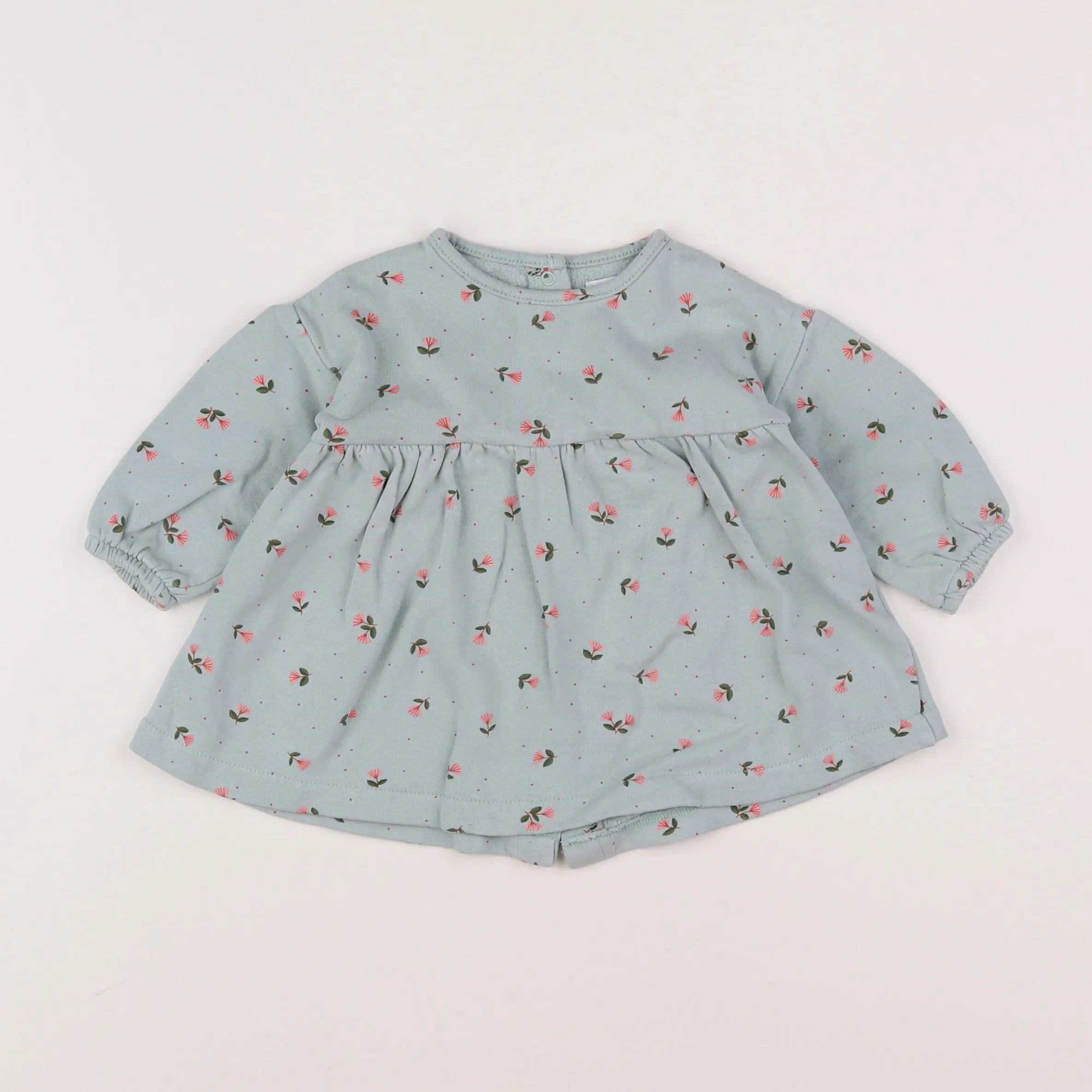 Vertbaudet - robe vert - 6 mois