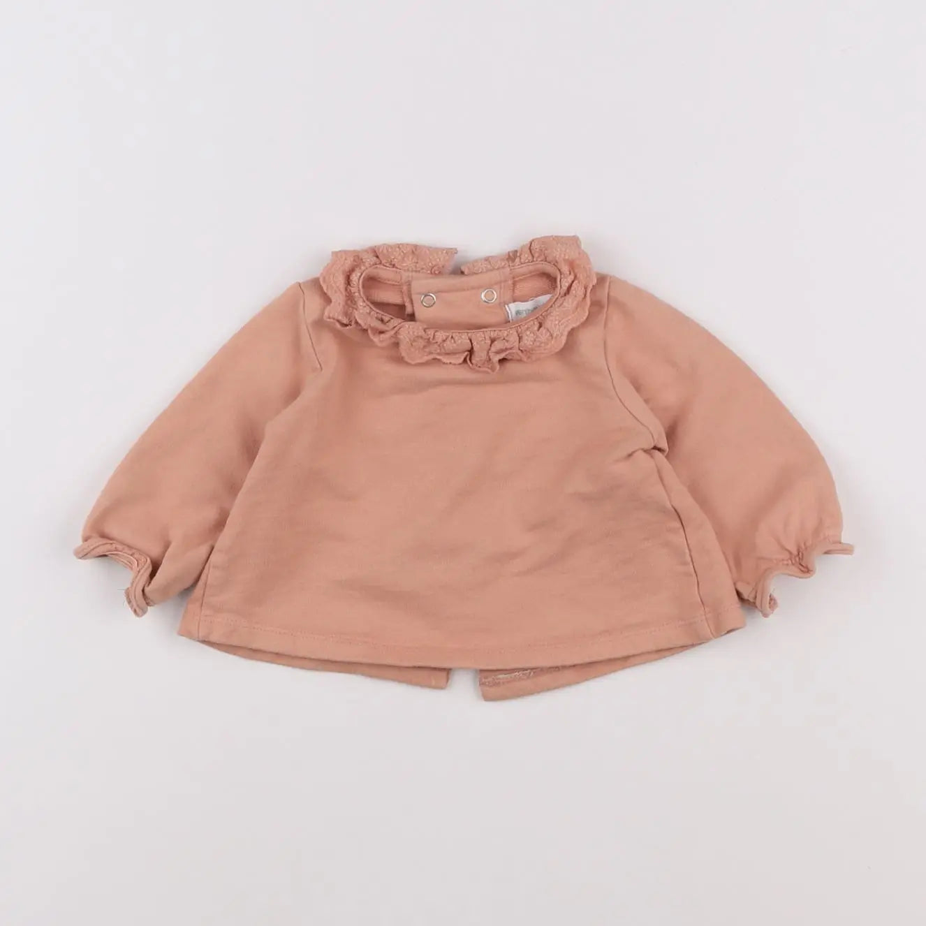Vertbaudet - sweat rose - 6 mois