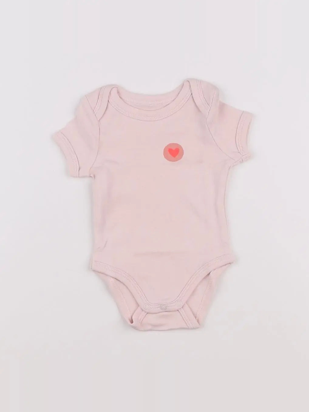 Vertbaudet - body rose - 1 mois