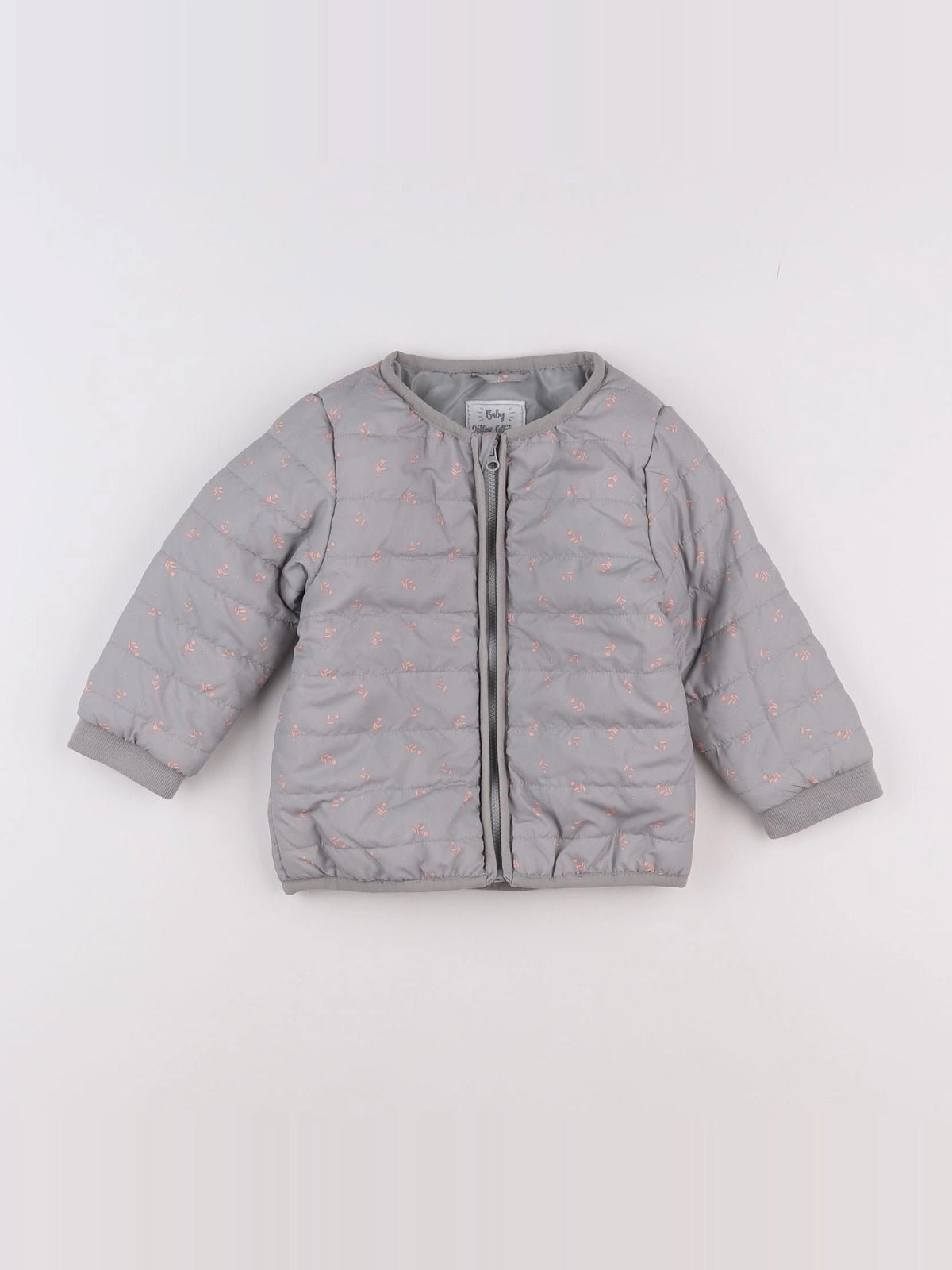 Vertbaudet - doudoune gris - 2 ans