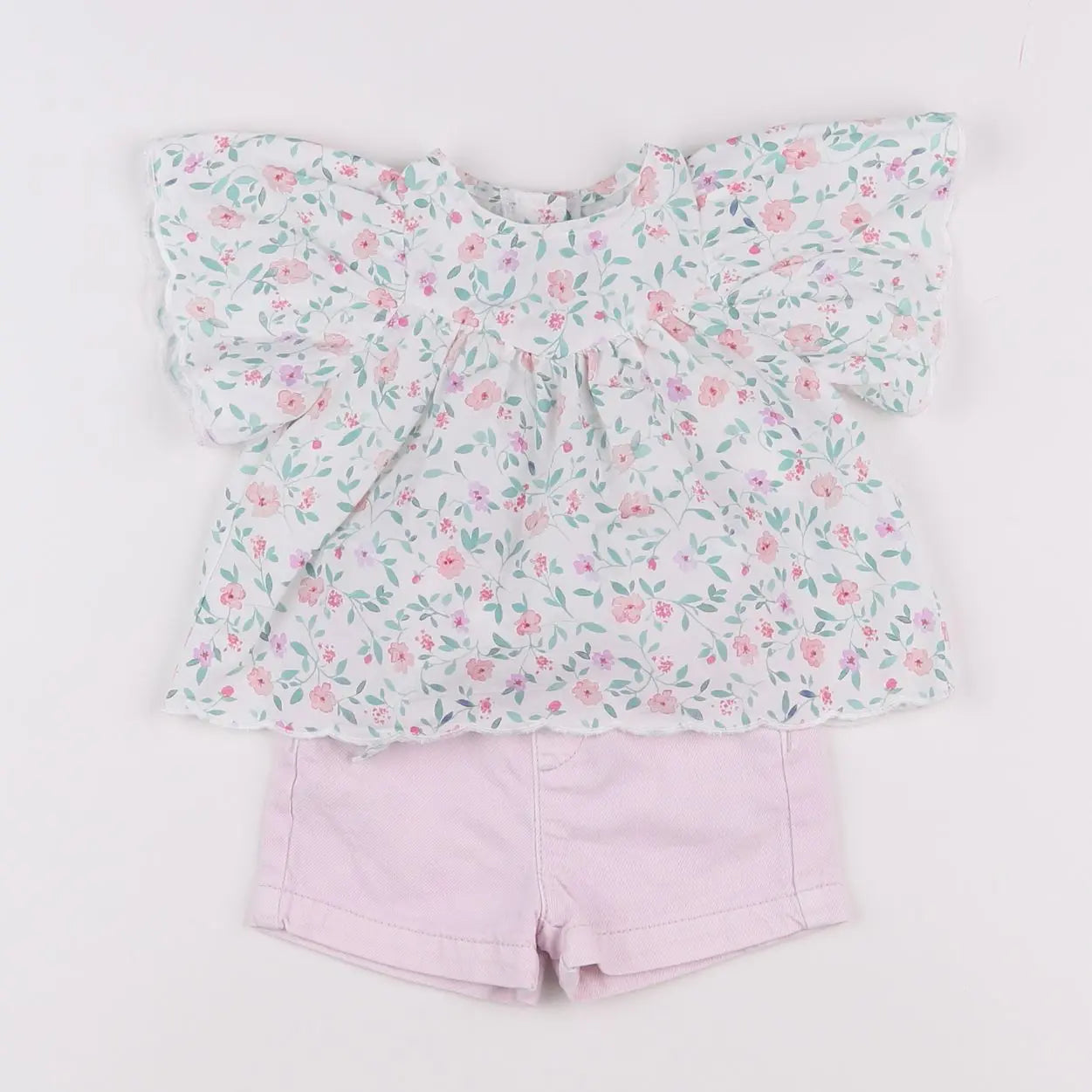 Vertbaudet - ensemble rose - 3 mois