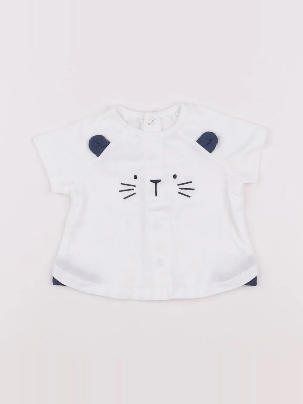 Vertbaudet - tee-shirt blanc - 3 mois