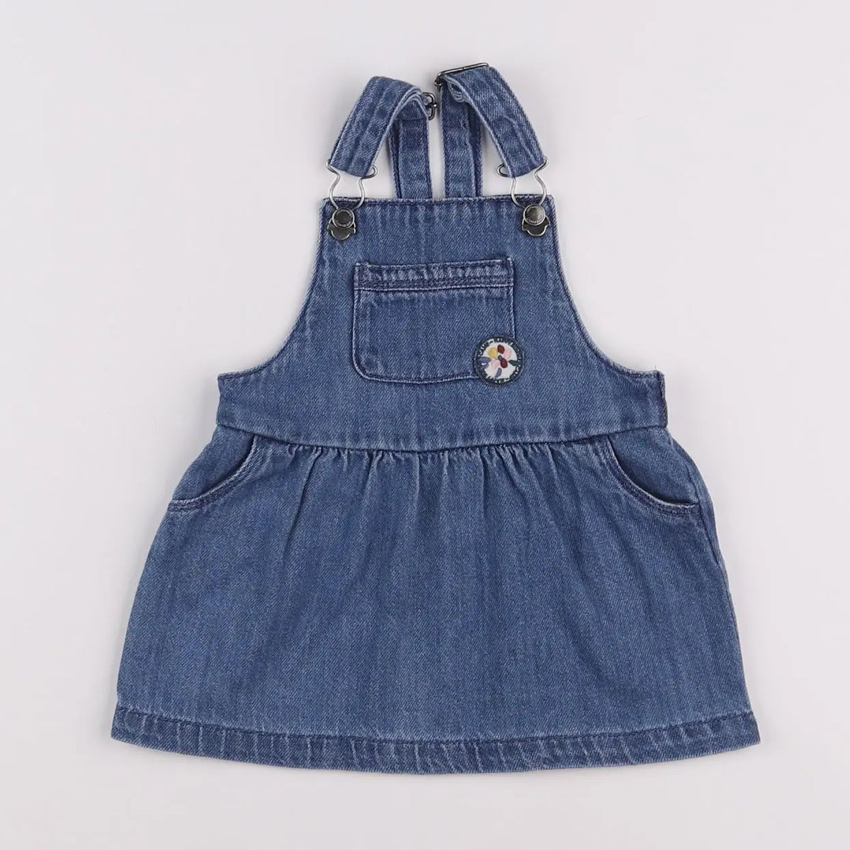 Vertbaudet - robe bleu - 12 mois