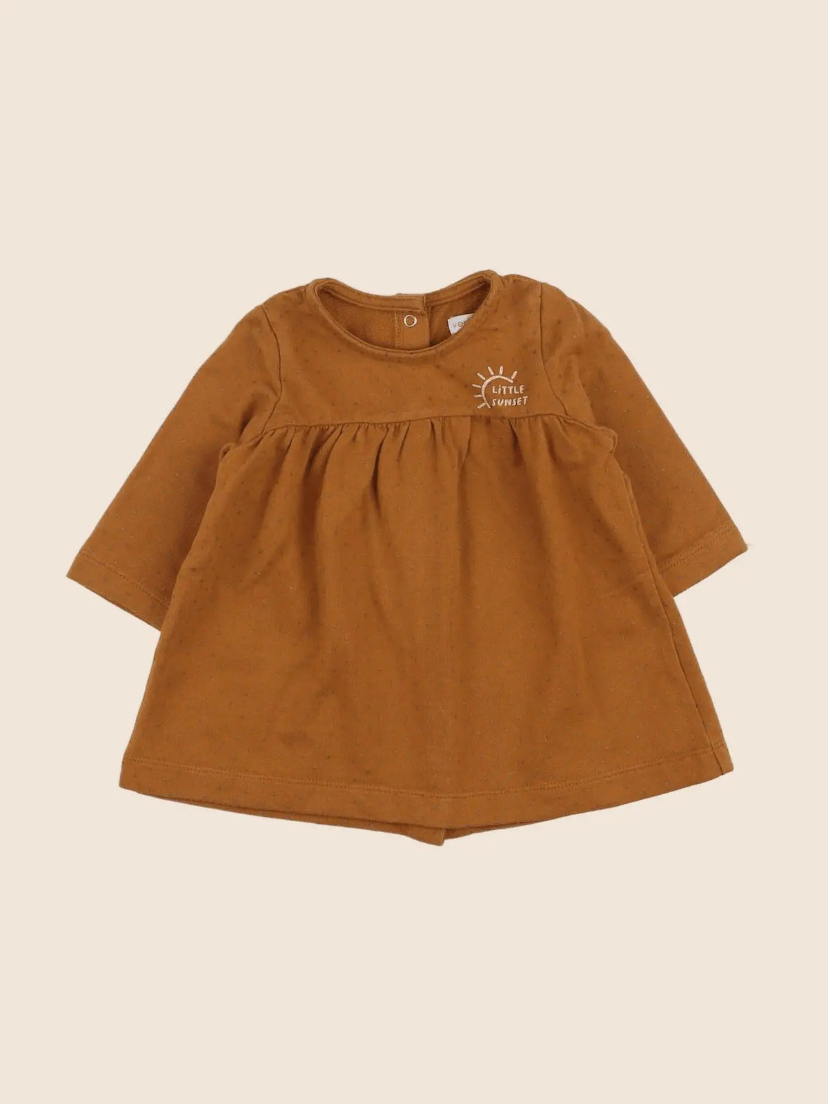 Vertbaudet - robe marron - 6 mois