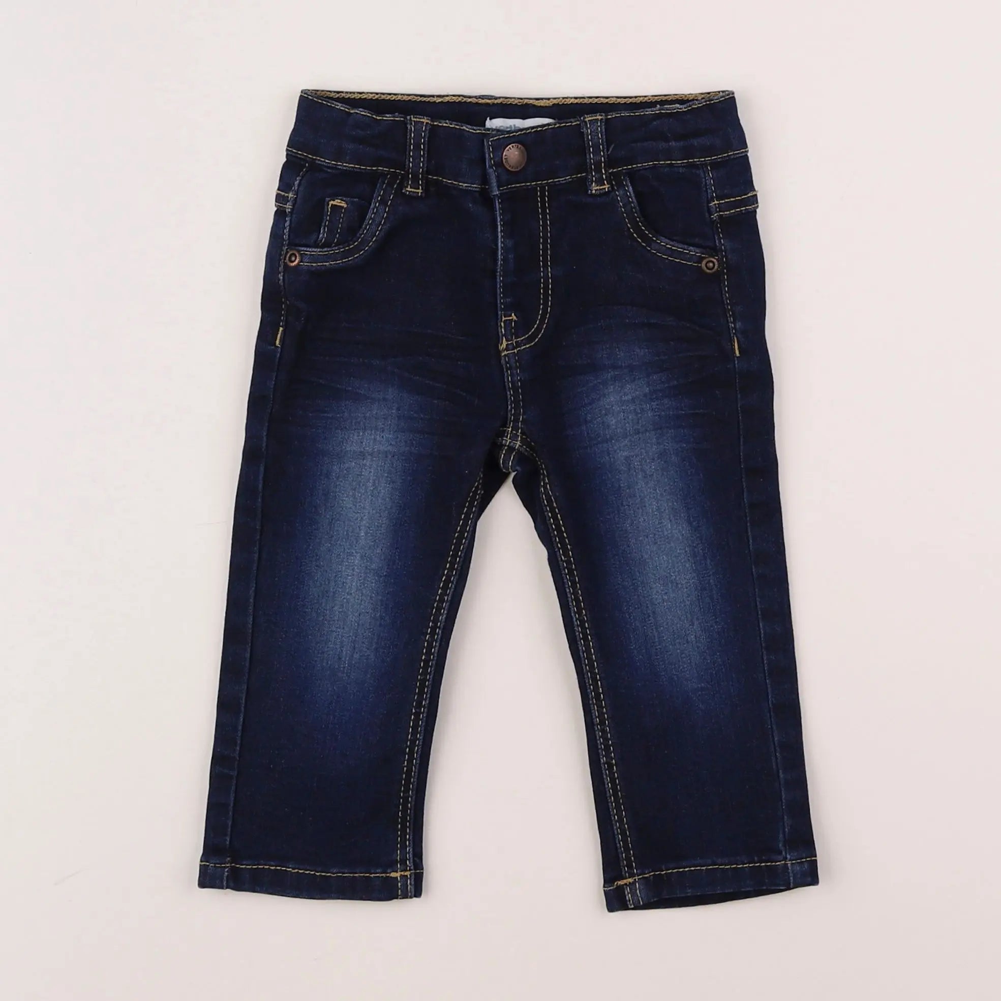 Vertbaudet - jean bleu - 12 mois