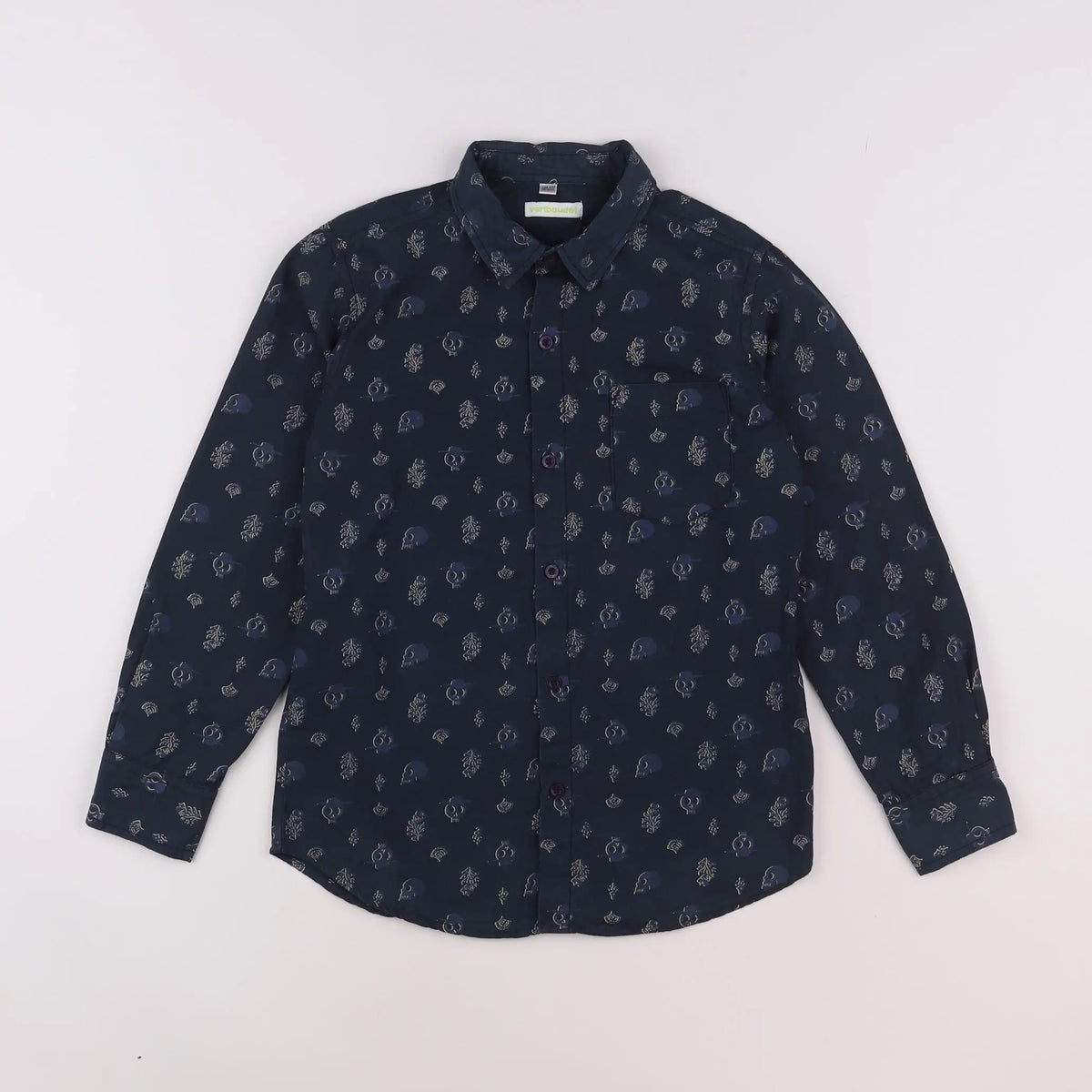 Vertbaudet - chemise gris - 10 ans
