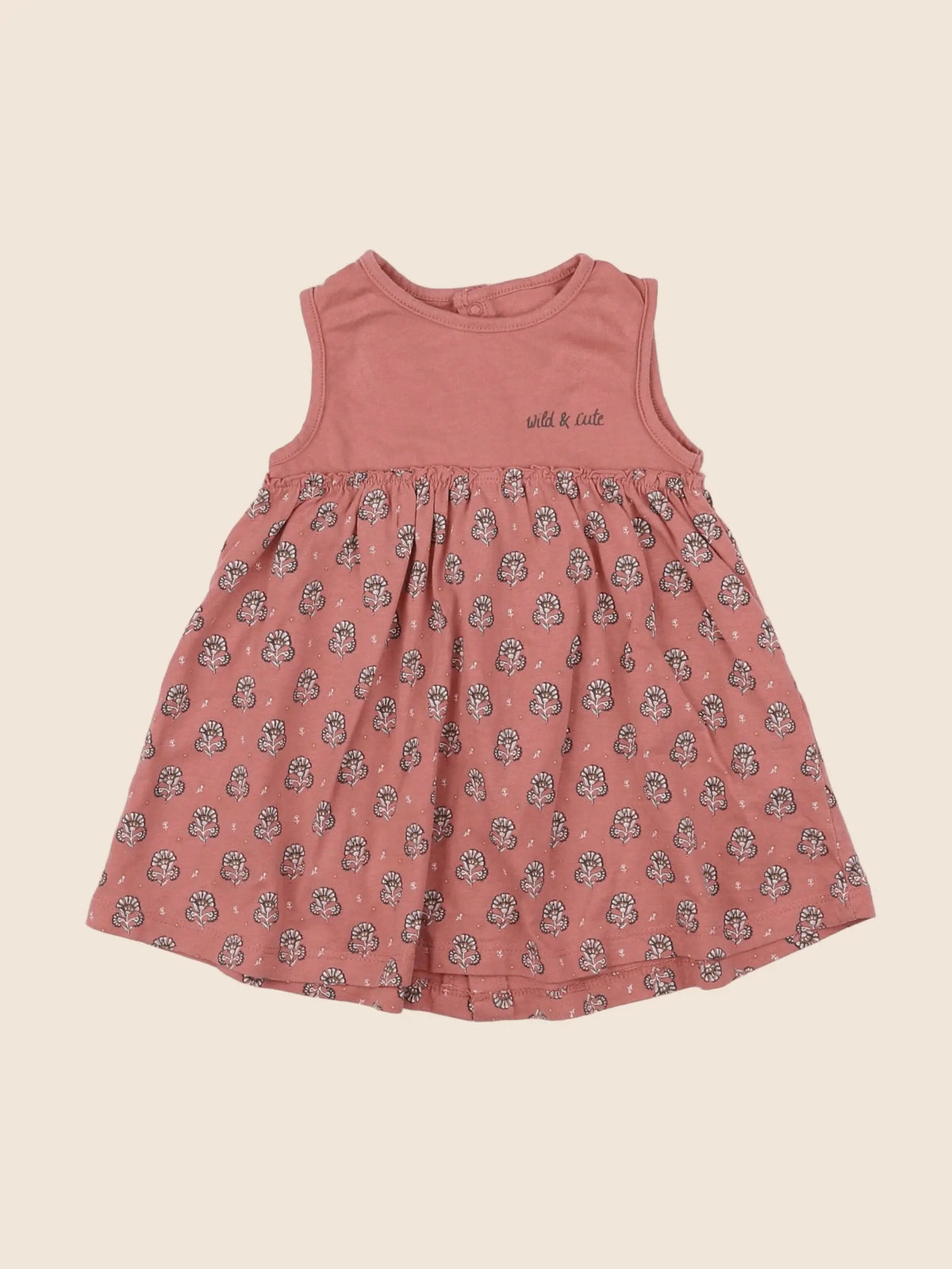 Vertbaudet - robe rose - 6 mois