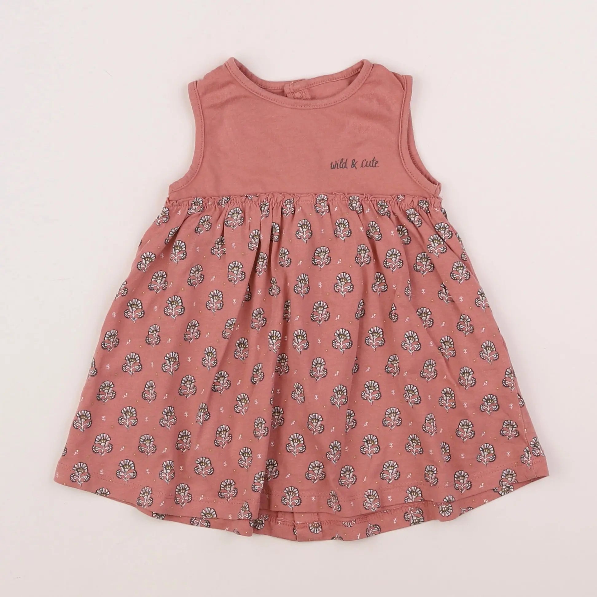 Vertbaudet - robe rose - 6 mois