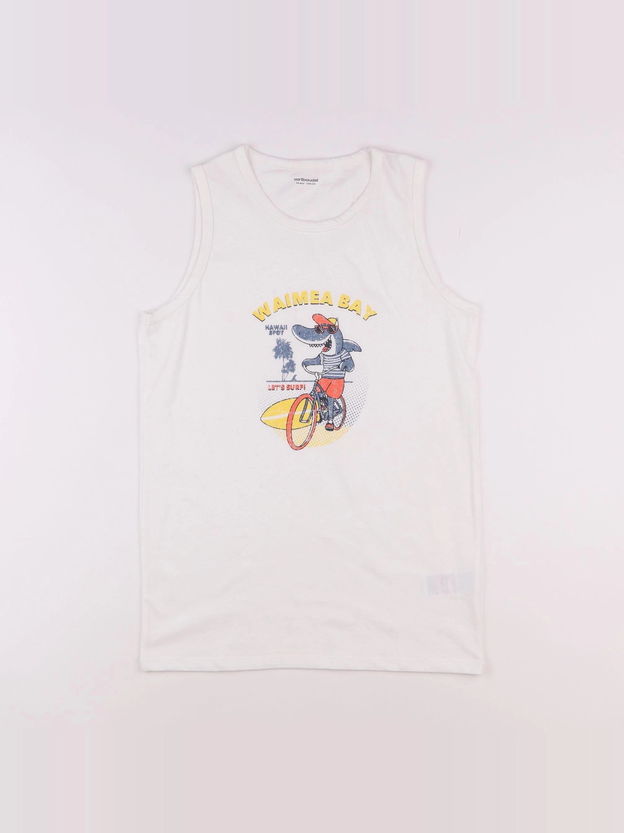 Vertbaudet - débardeur blanc - 14 ans