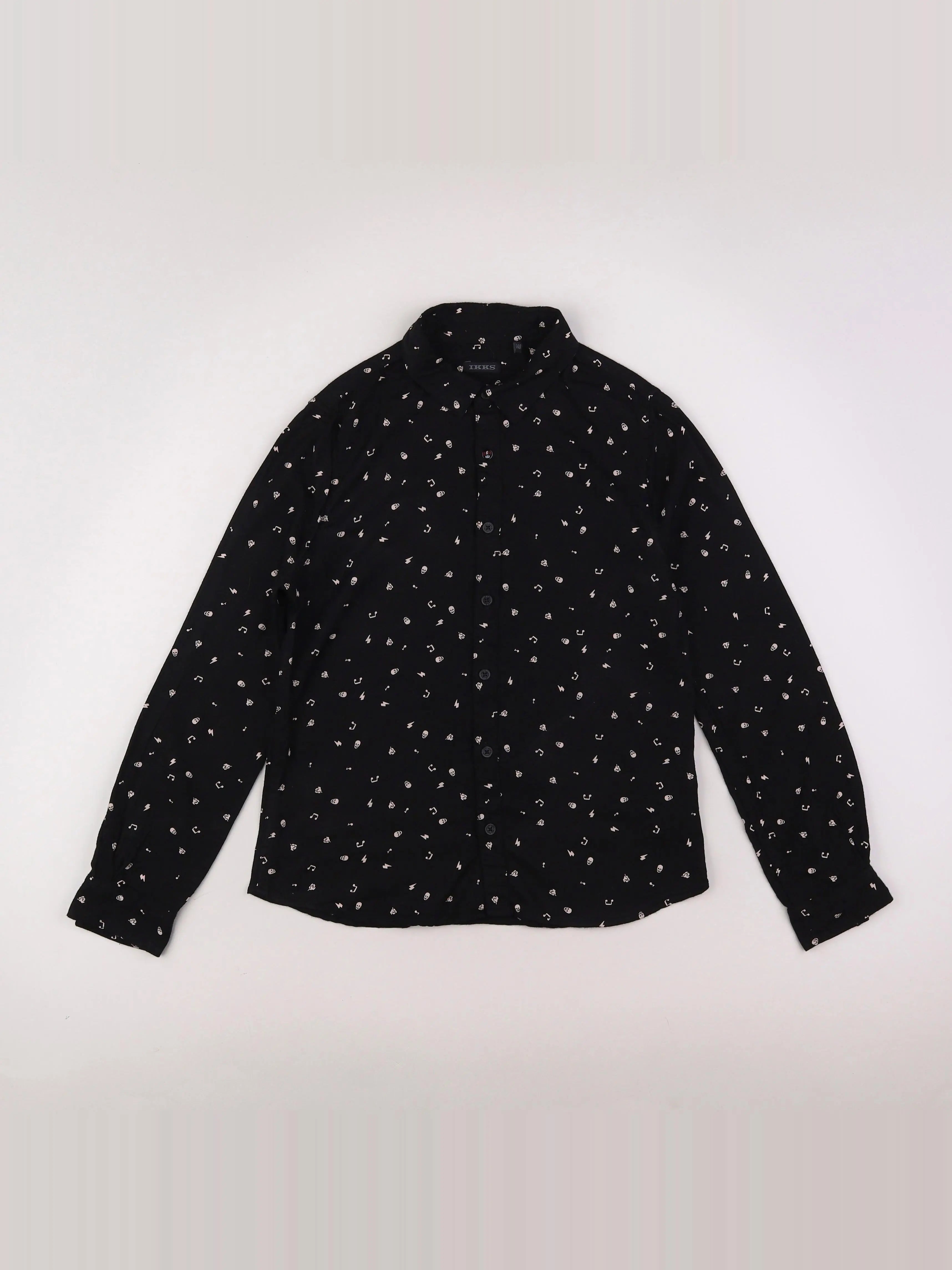 IKKS - chemise noir - 10 ans