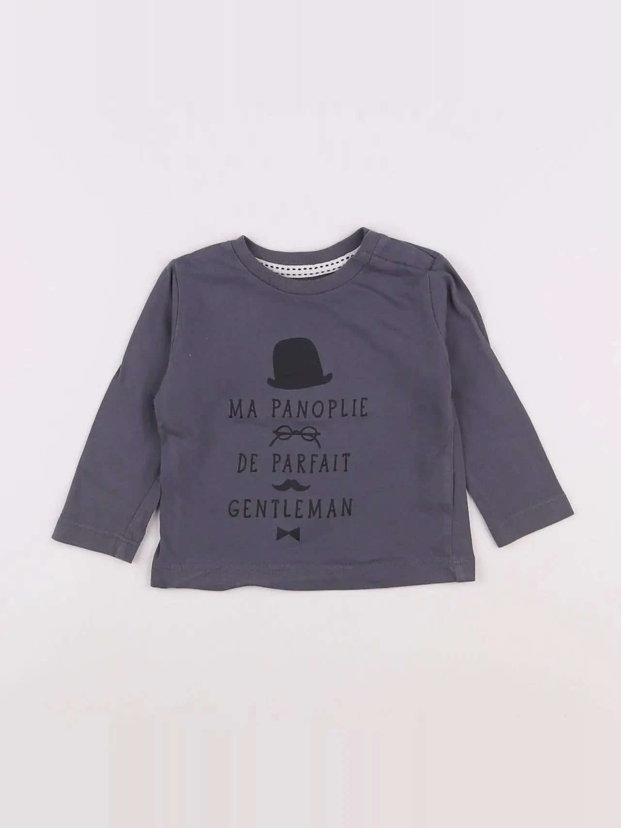 Boutchou - tee-shirt gris - 6 mois
