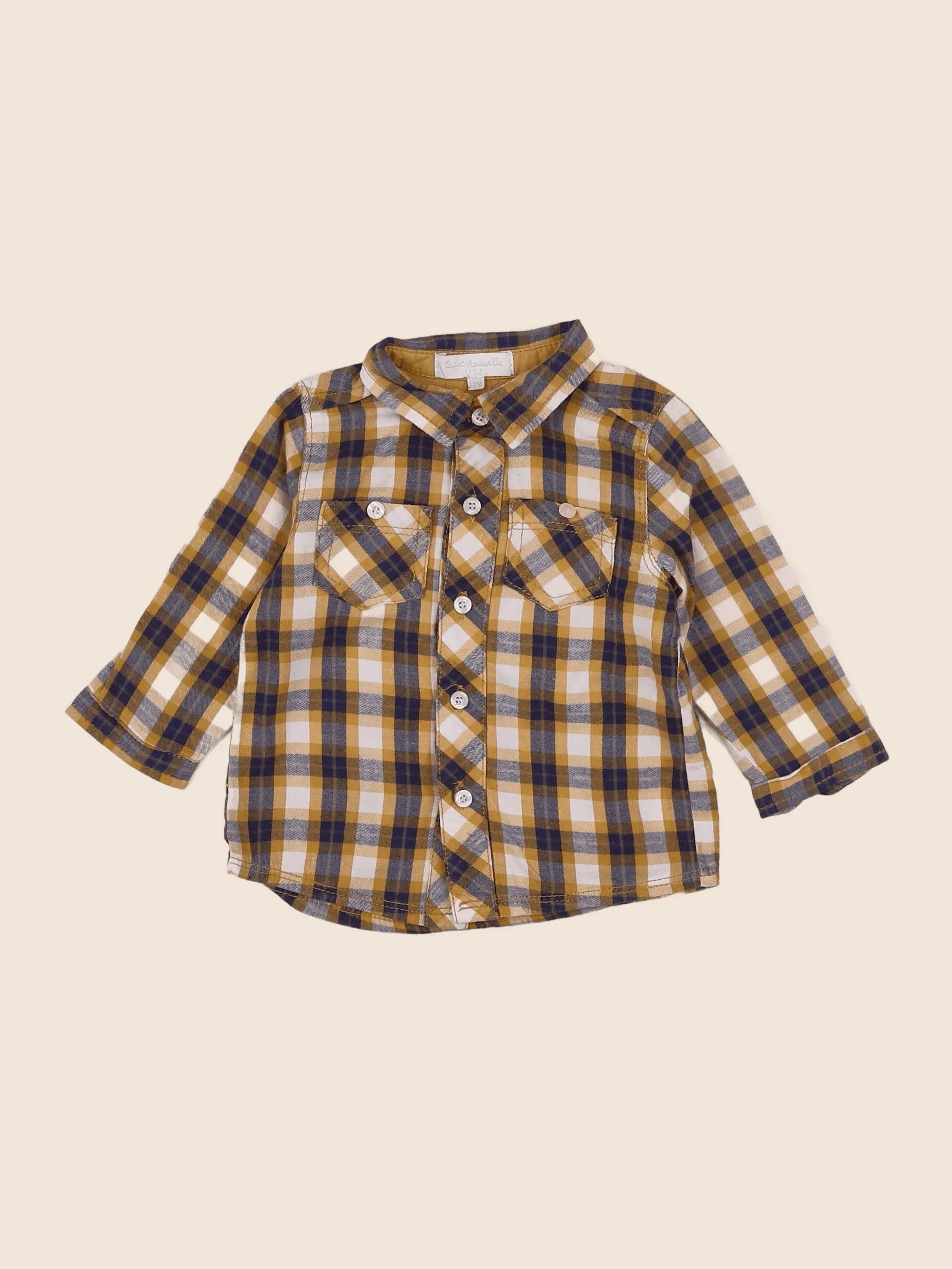 Cadet Rousselle - chemise jaune - 12 mois