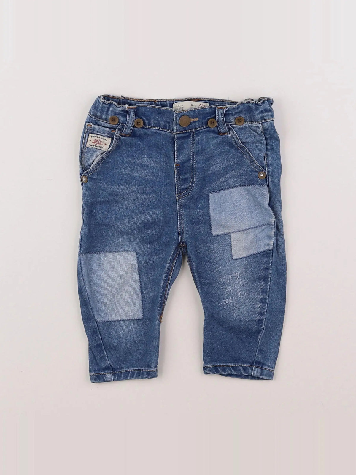 Zara - pantalon bleu - 3/6 mois