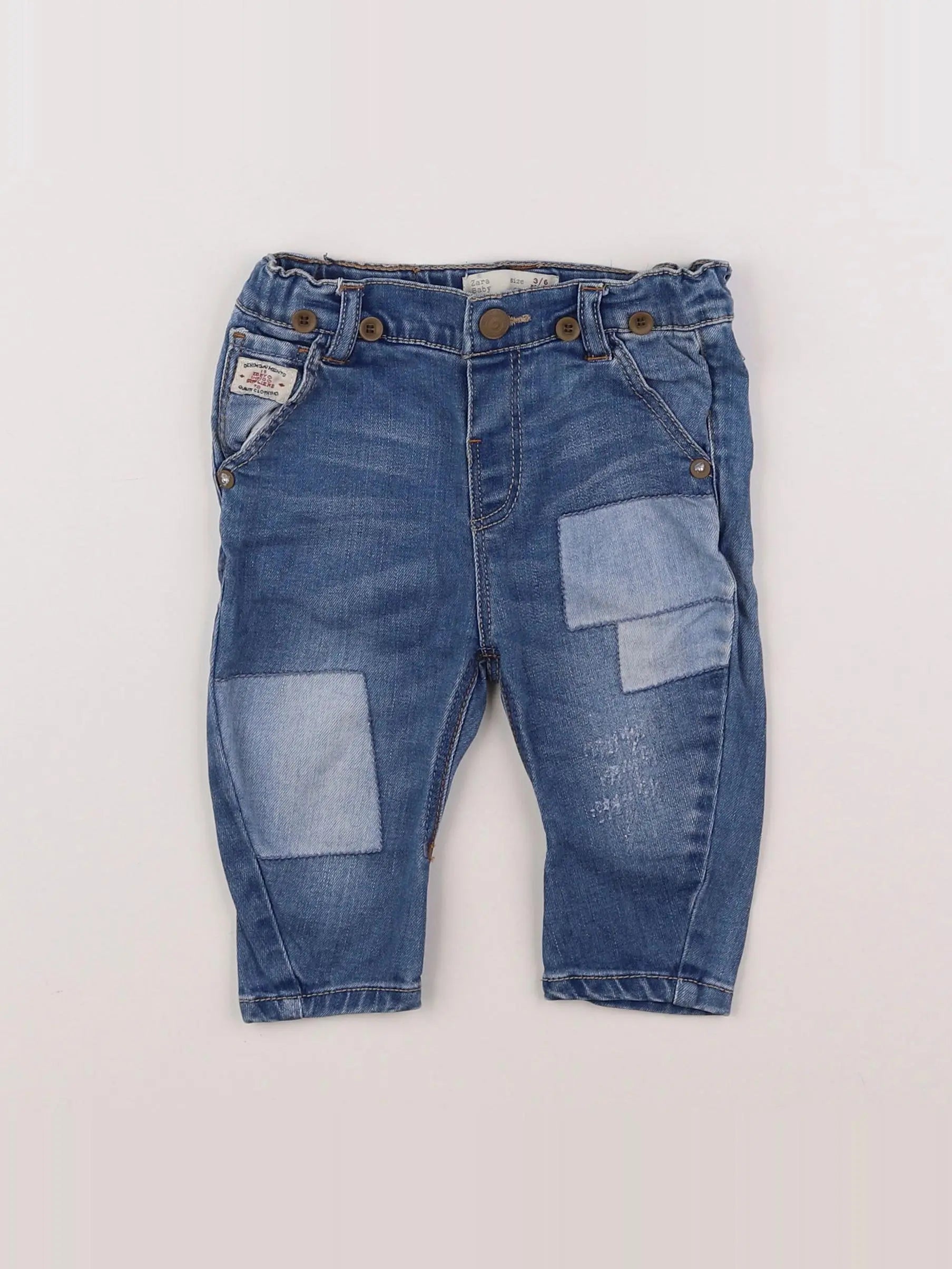 Zara - pantalon bleu - 3/6 mois