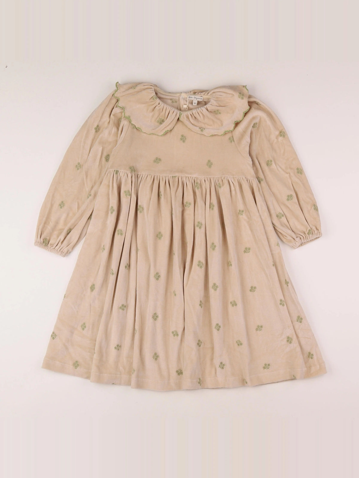 Bebe organic - robe beige - 8 ans