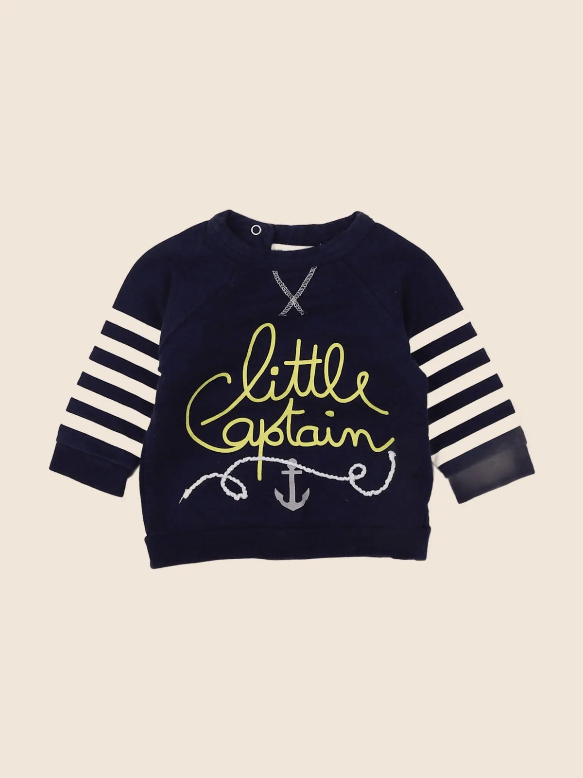 Vertbaudet - sweat bleu - 3 mois