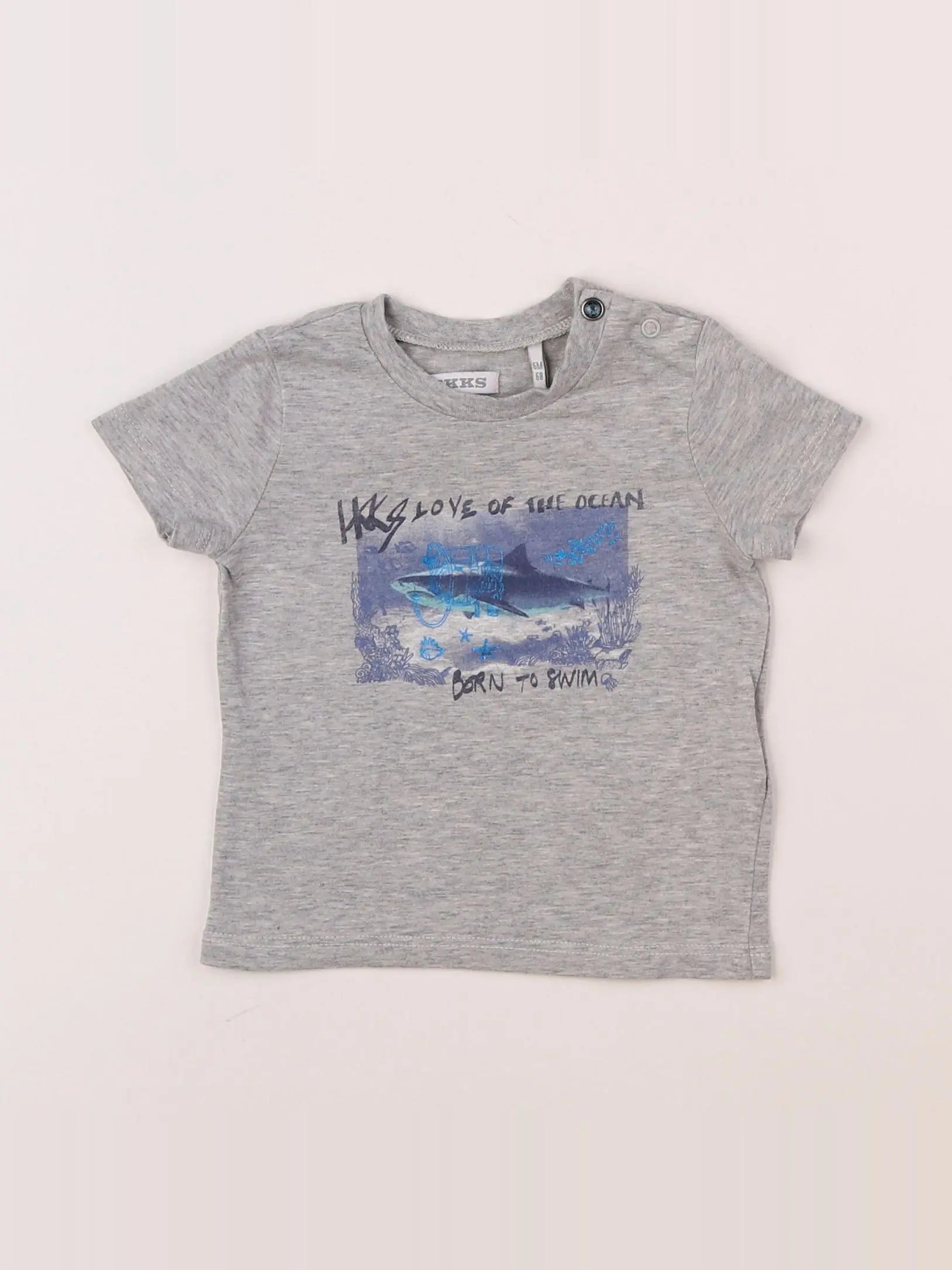 IKKS - tee-shirt gris - 6 mois