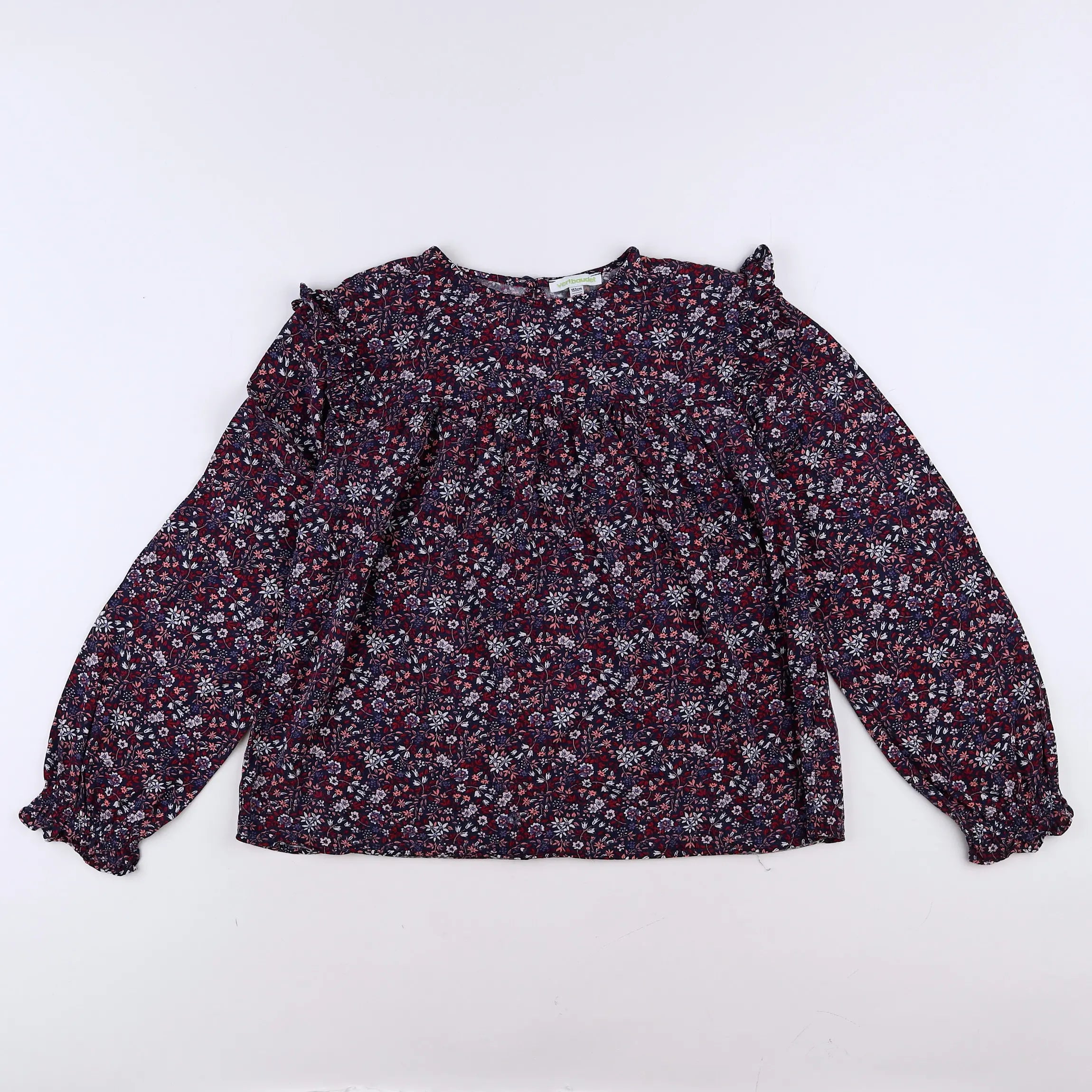 Vertbaudet - blouse rouge, bleu - 12 ans