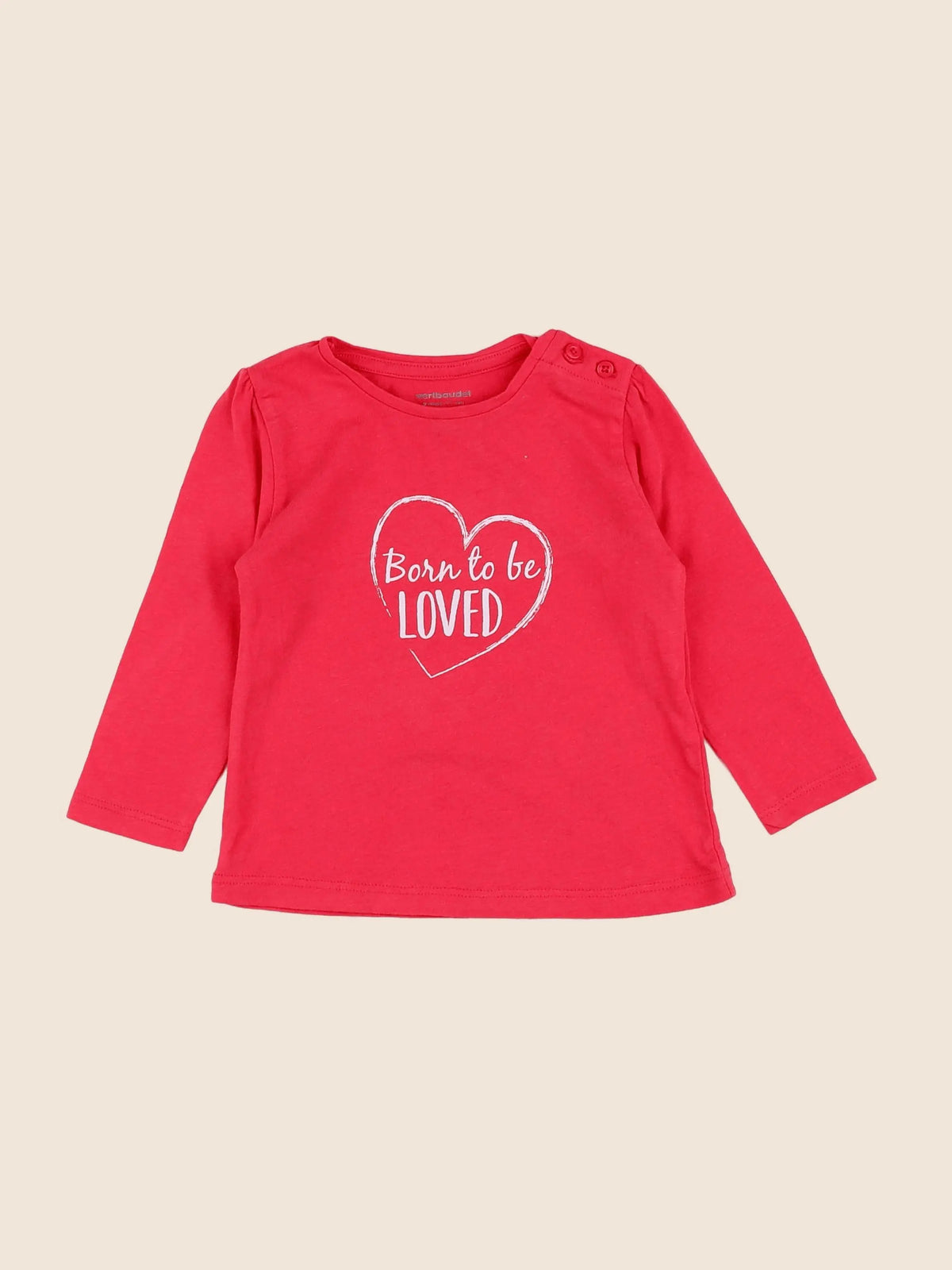 Vertbaudet - tee-shirt rose - 9 mois
