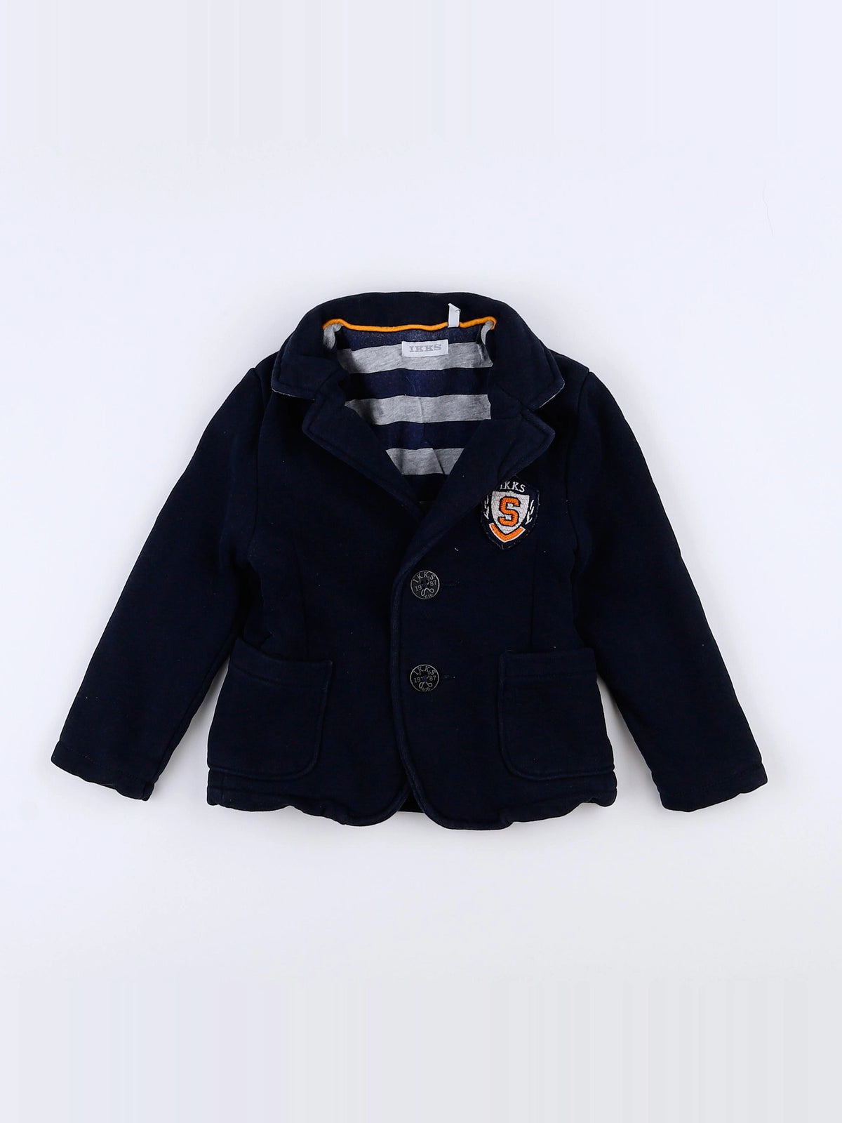 IKKS - veste imprimé au dos bleu - 18 mois