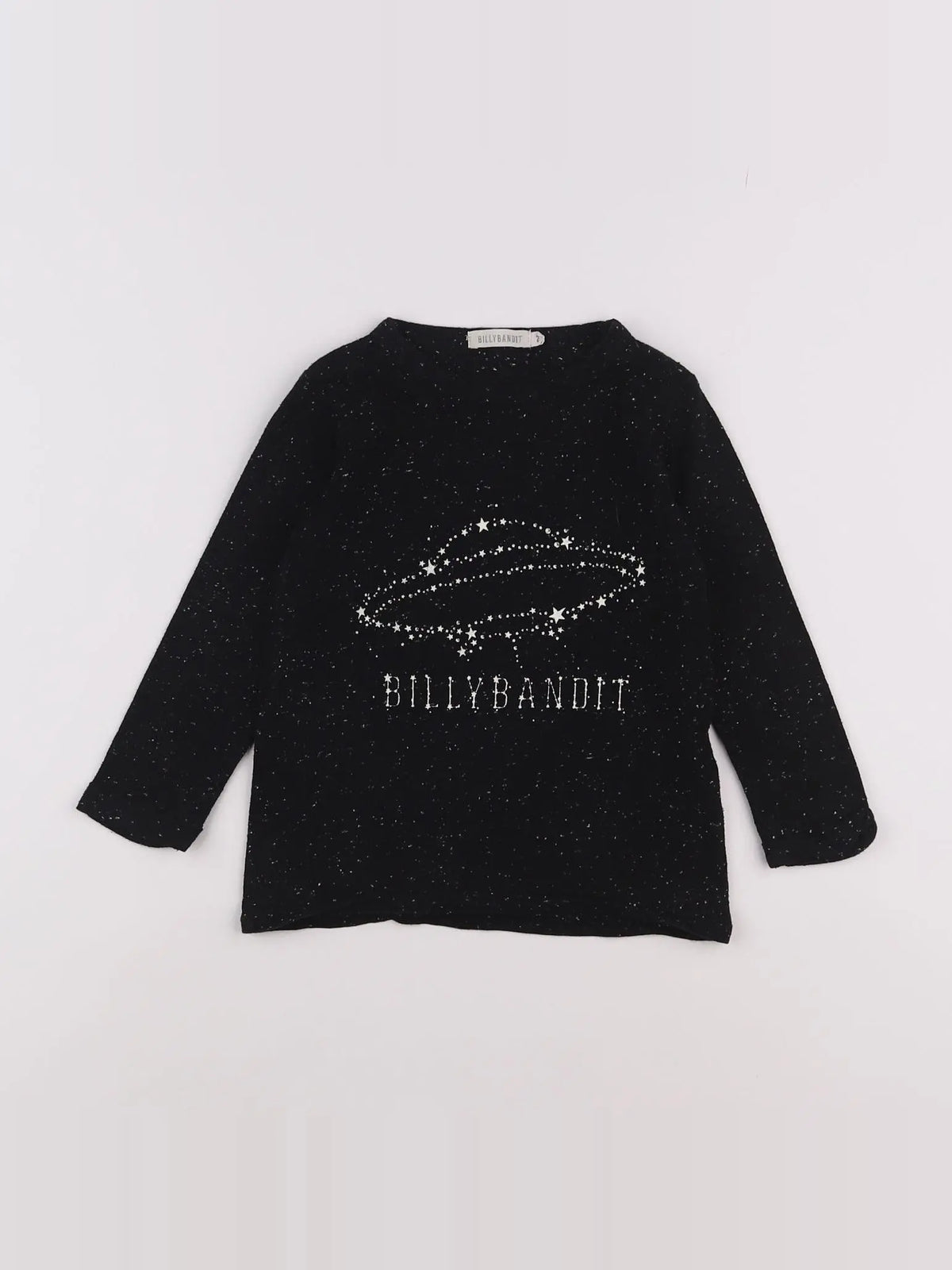 Billy Bandit - tee-shirt noir - 2 ans