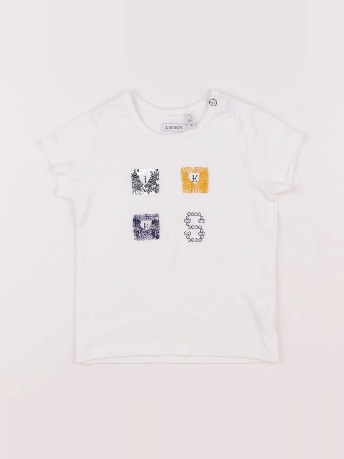 IKKS - tee-shirt blanc - 18 mois