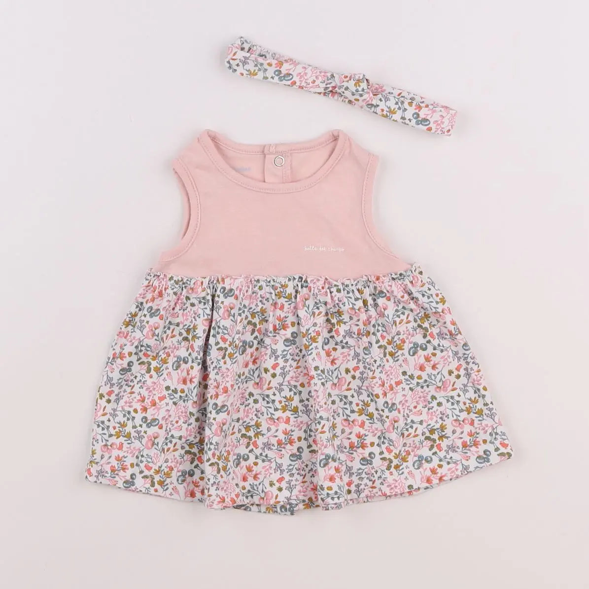 Vertbaudet - robe rose - 1 mois