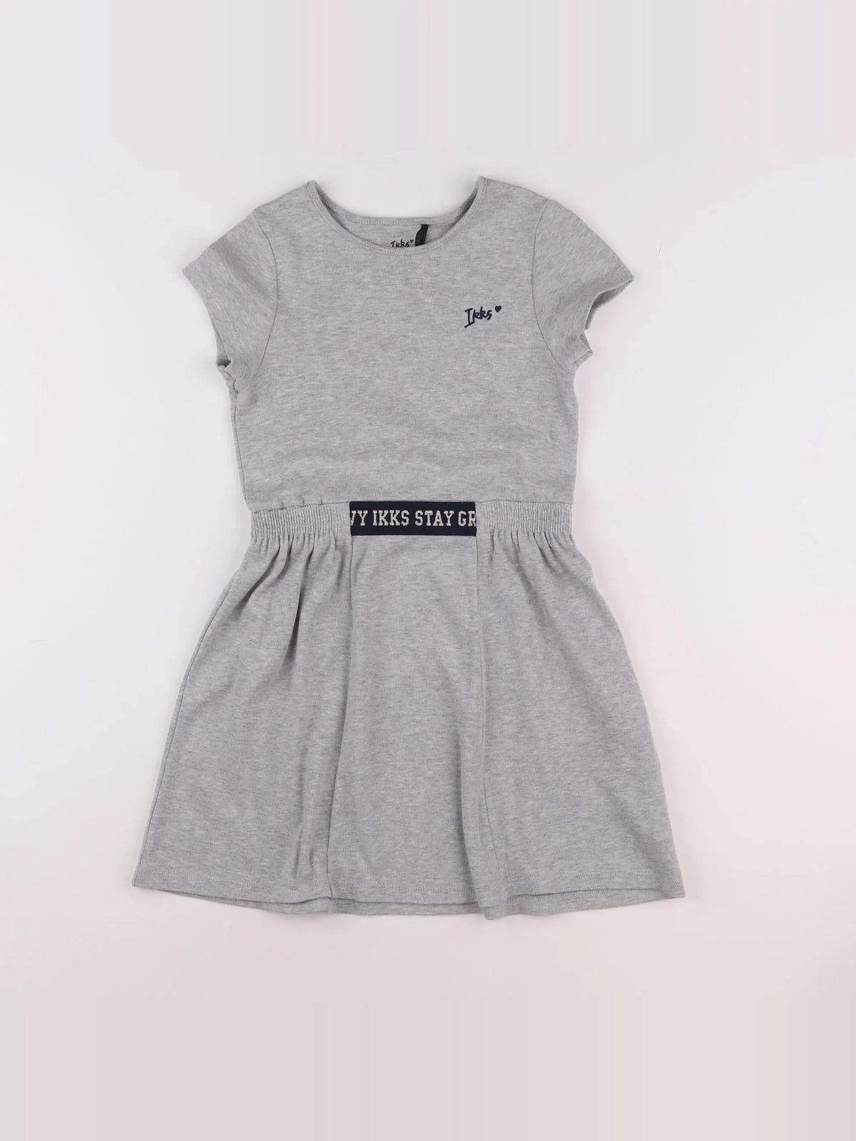 IKKS - robe gris - 8 ans