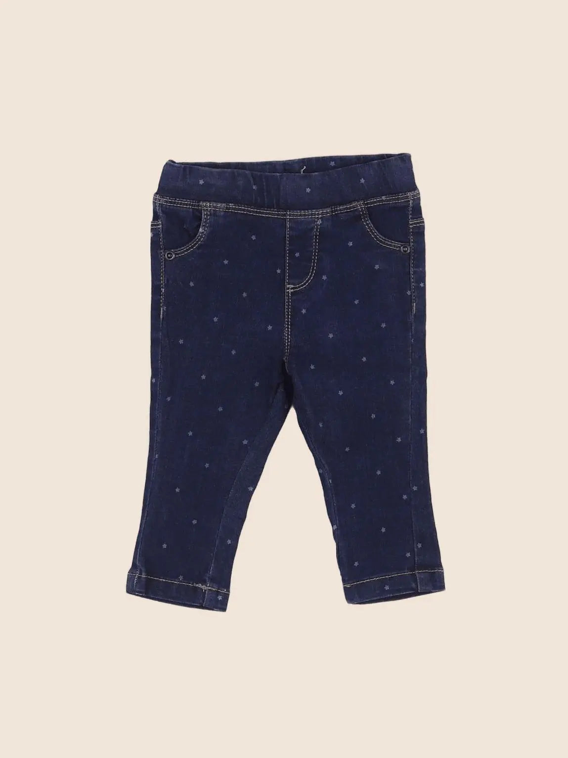 Vertbaudet - jegging bleu - 6 mois