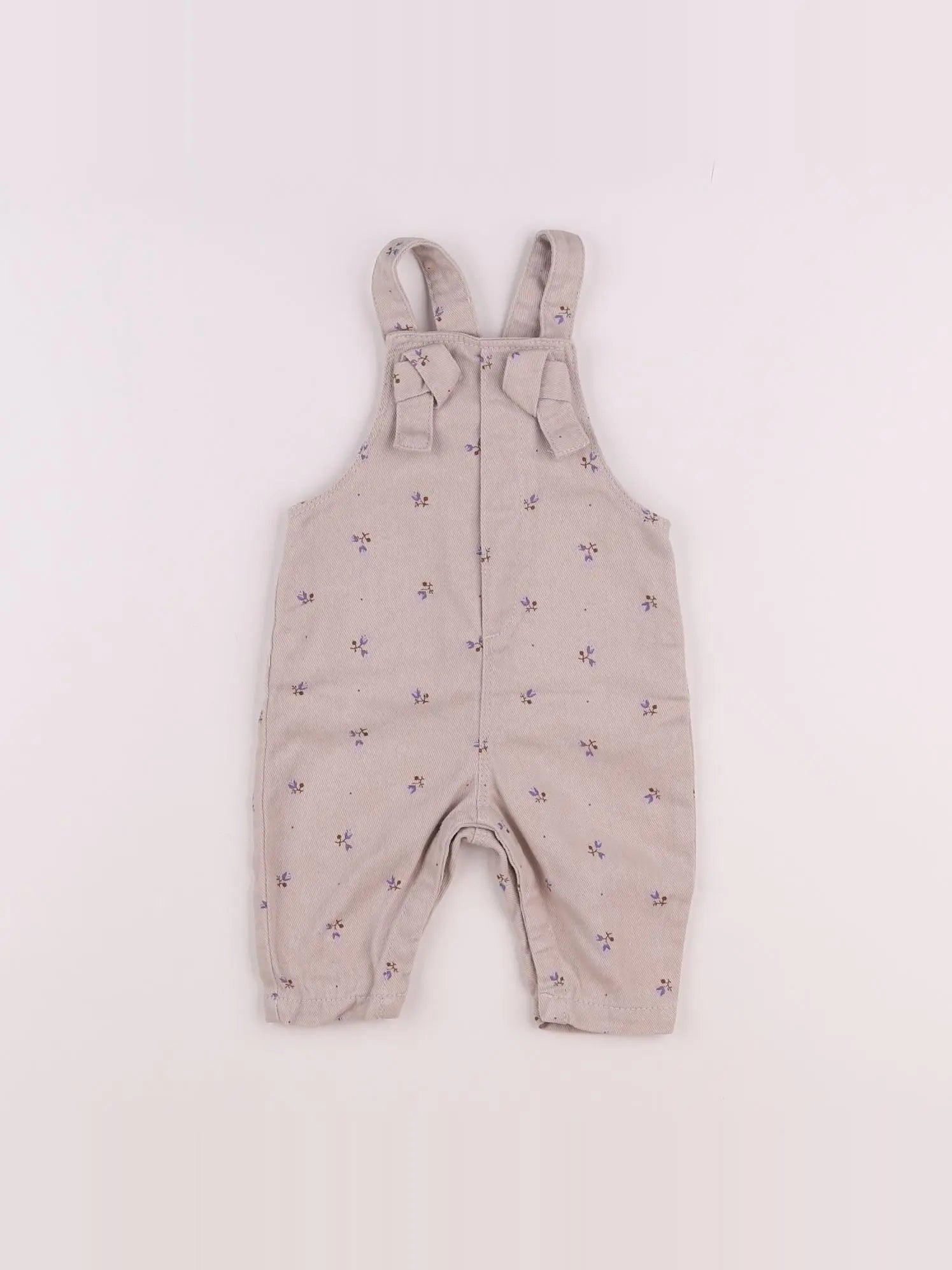 Vertbaudet - salopette beige - 3 mois