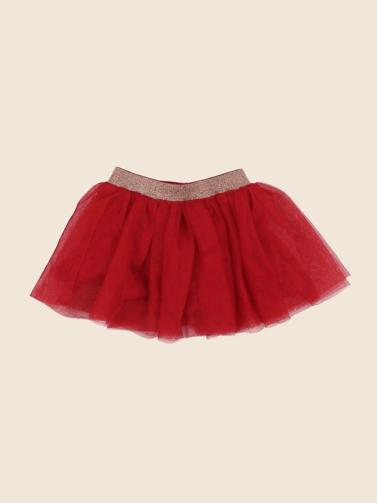 Vertbaudet - jupe rouge - 12 mois