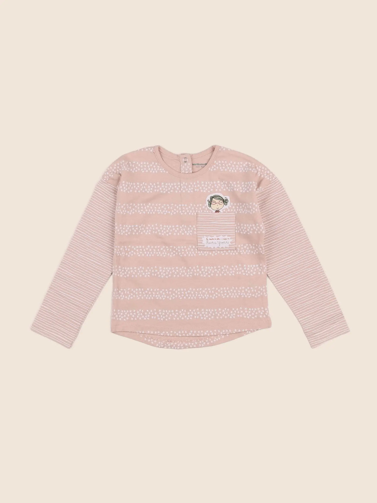 Vertbaudet - tee-shirt rose - 2 ans