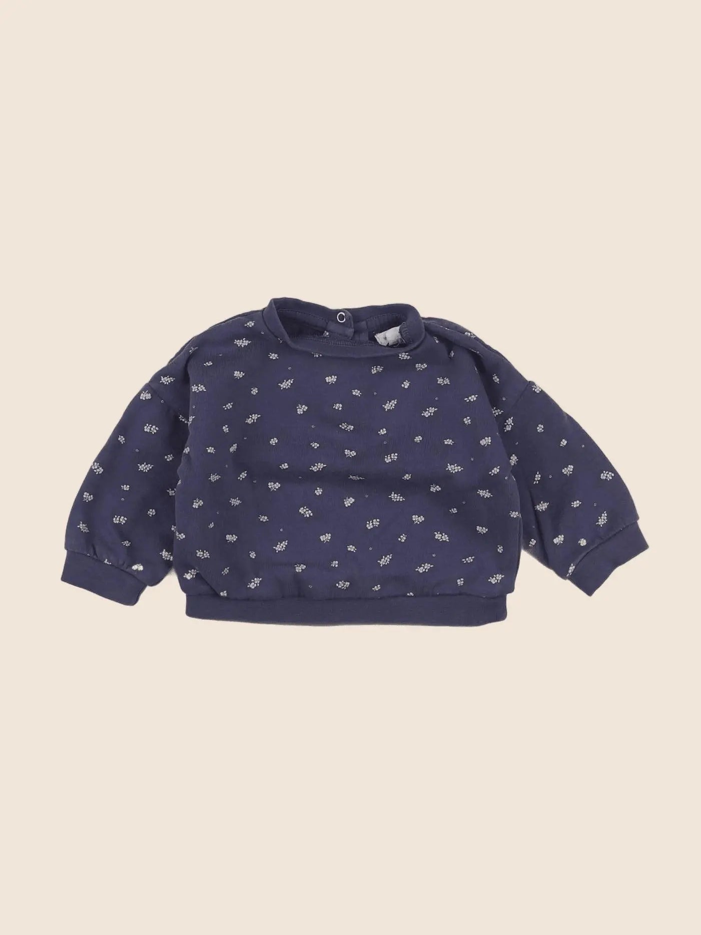 Vertbaudet - sweat bleu - 6 mois