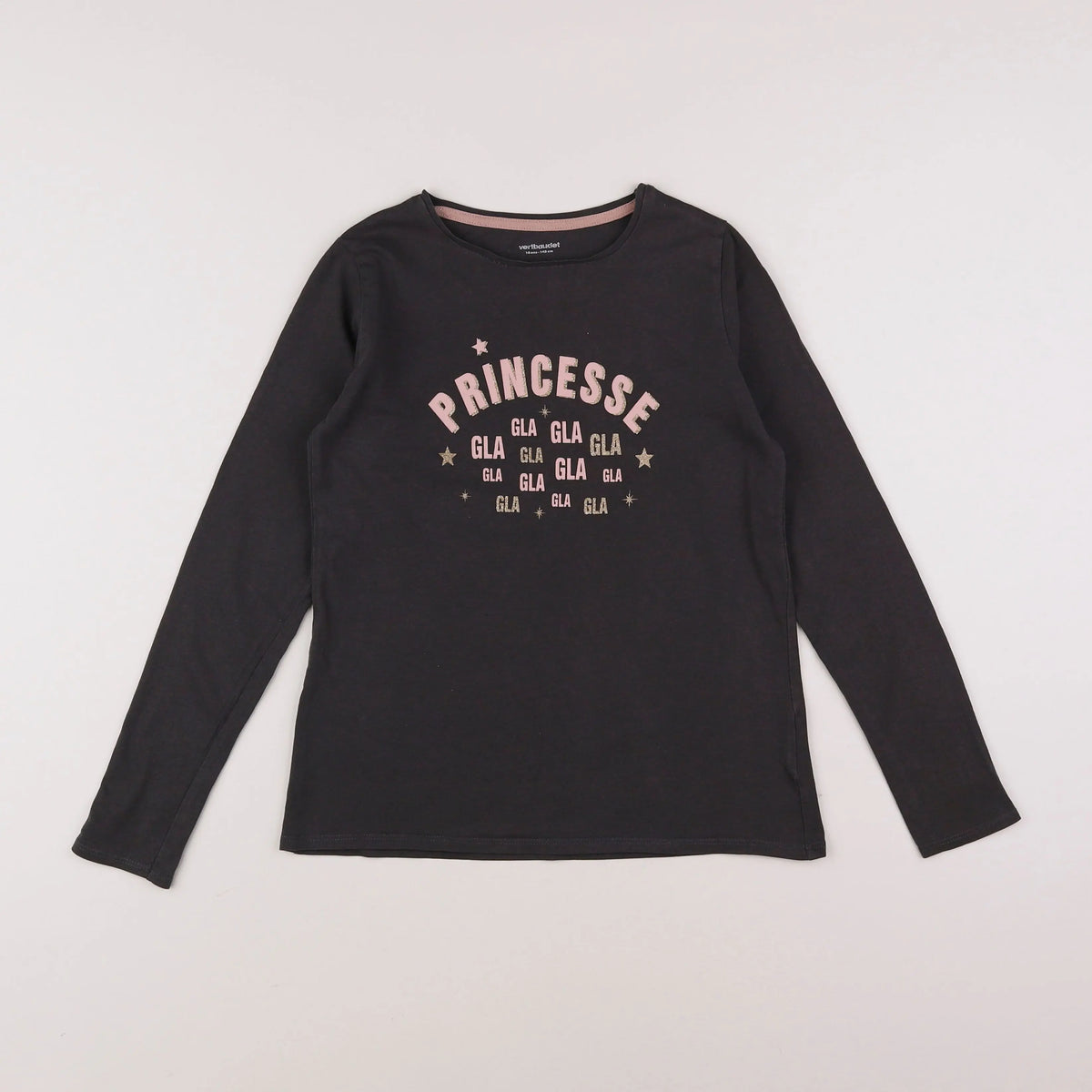 Vertbaudet - tee-shirt gris - 10 ans
